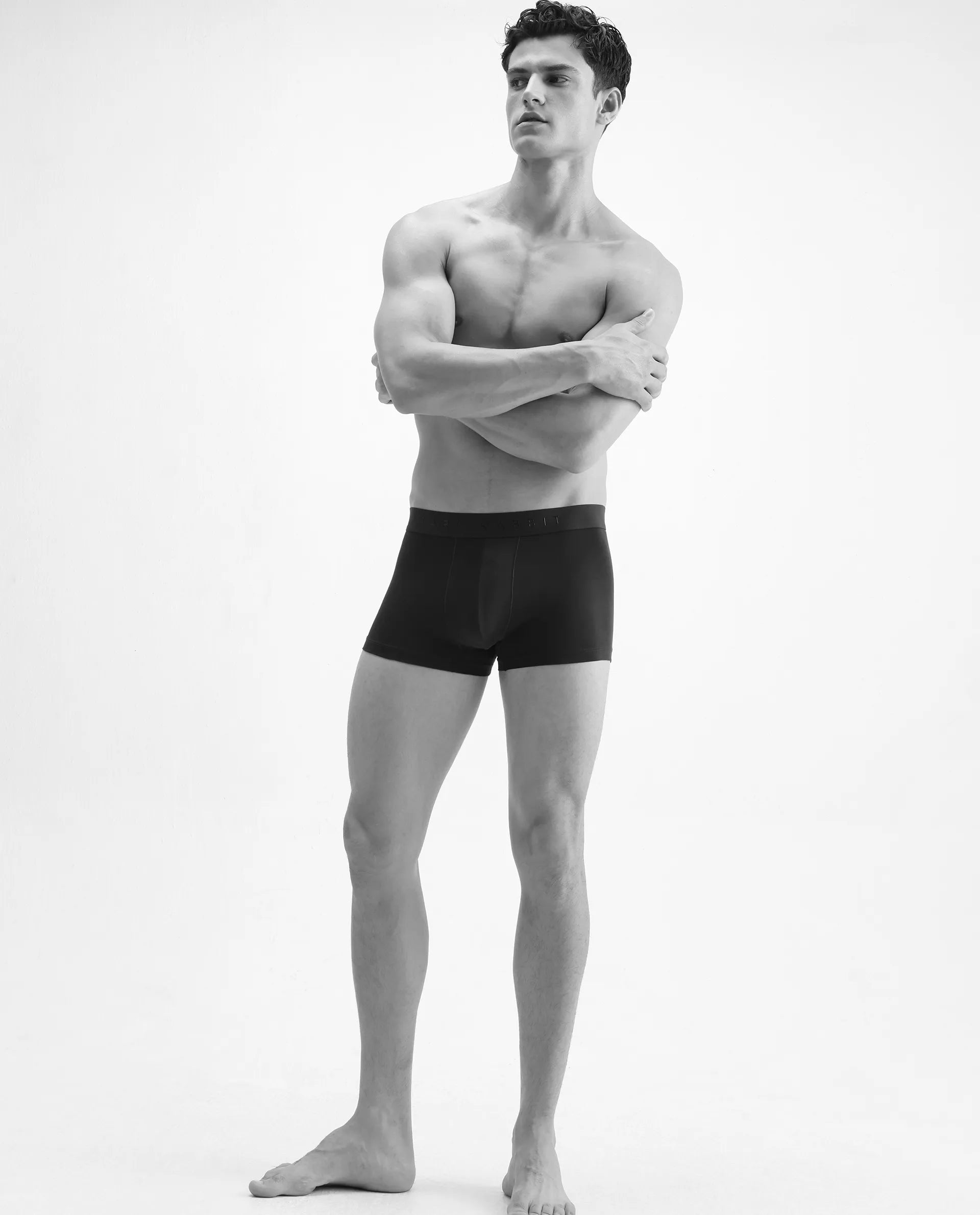 Rare Rabbit Men Close Olive Soft Cotton Stretch Trunks