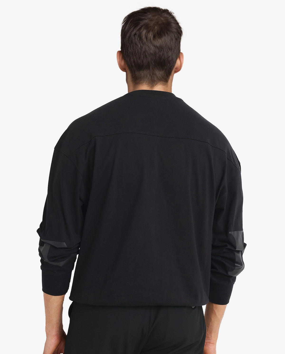 Rare Rabbit Men Cloven Black Full Sleeve Crew Neck Boxy Fit Overall Printed Sweatshirt