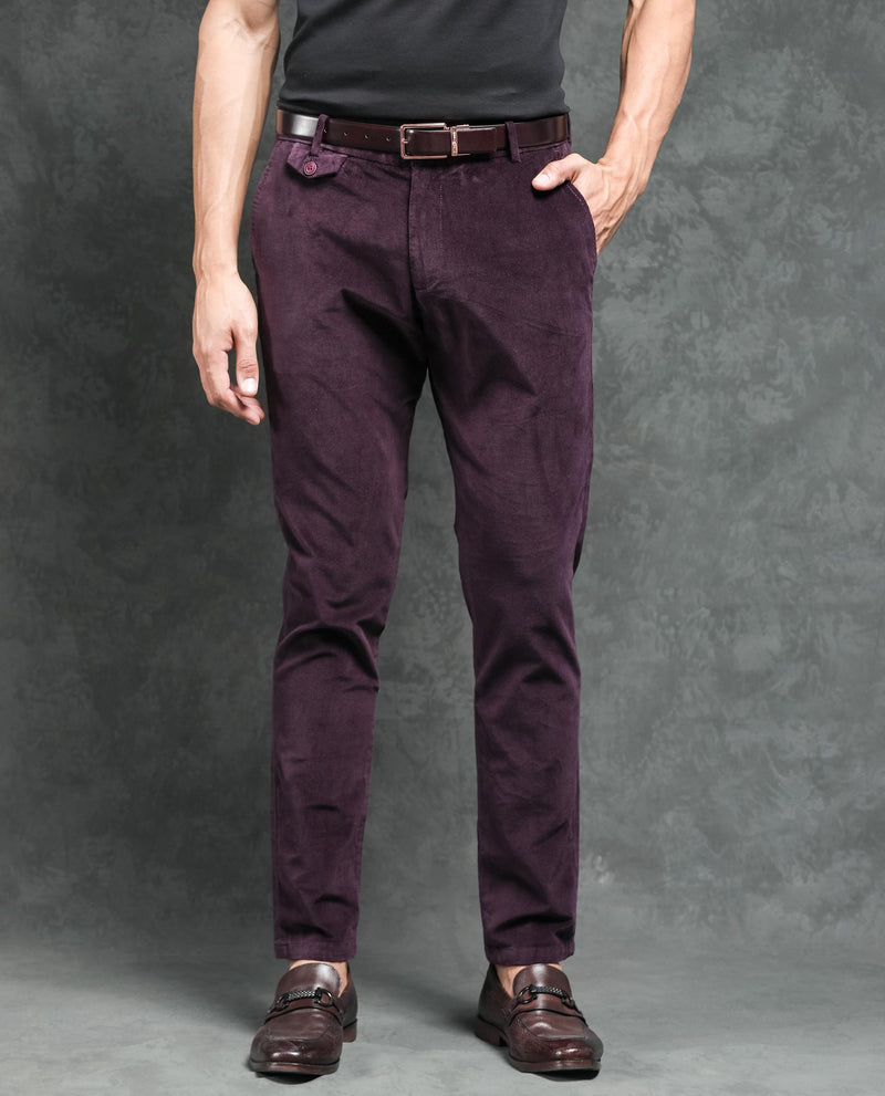 SOFT TOUCH VELVET STRETCH TROUSERS
