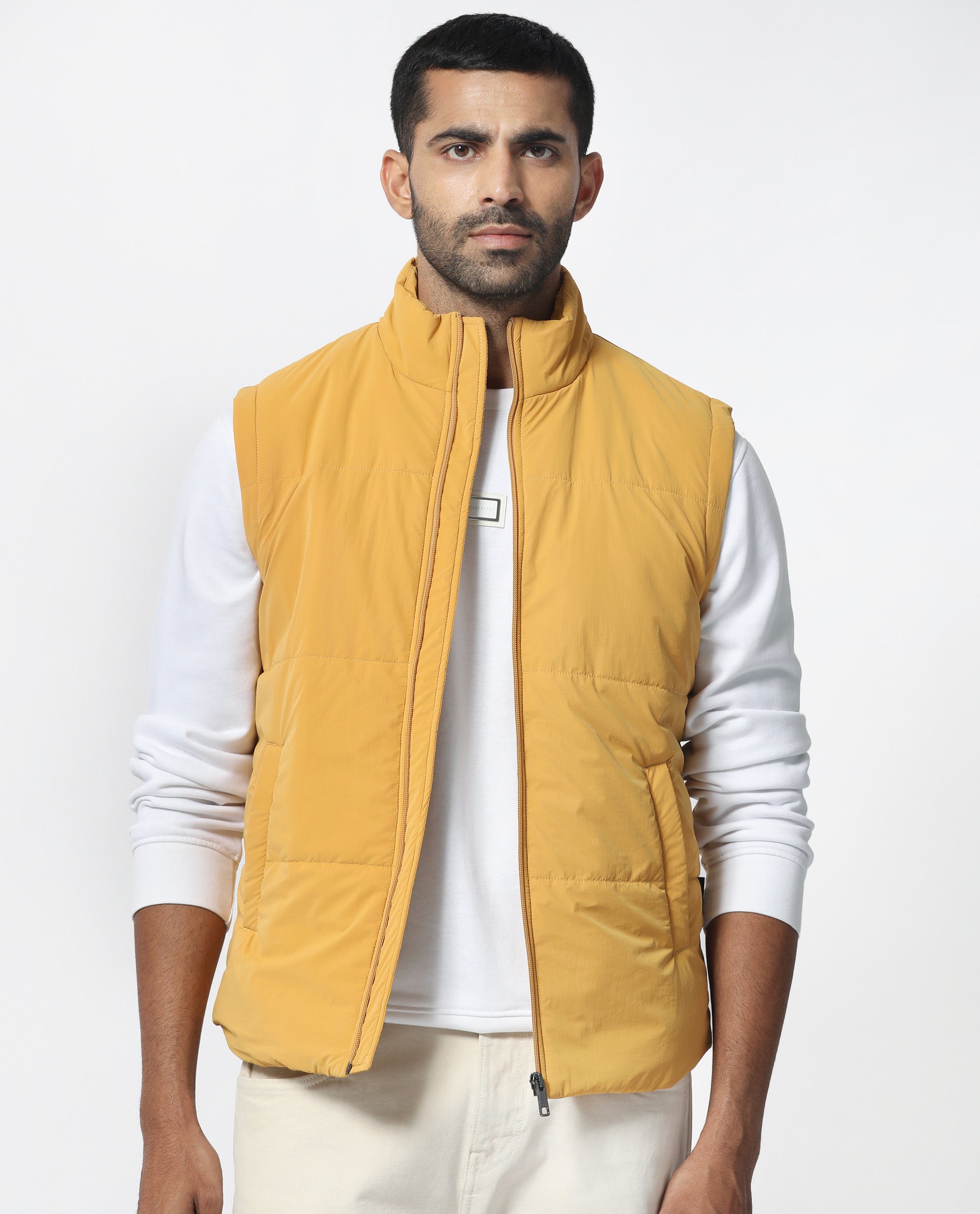 Mustard yellow outlet vest mens