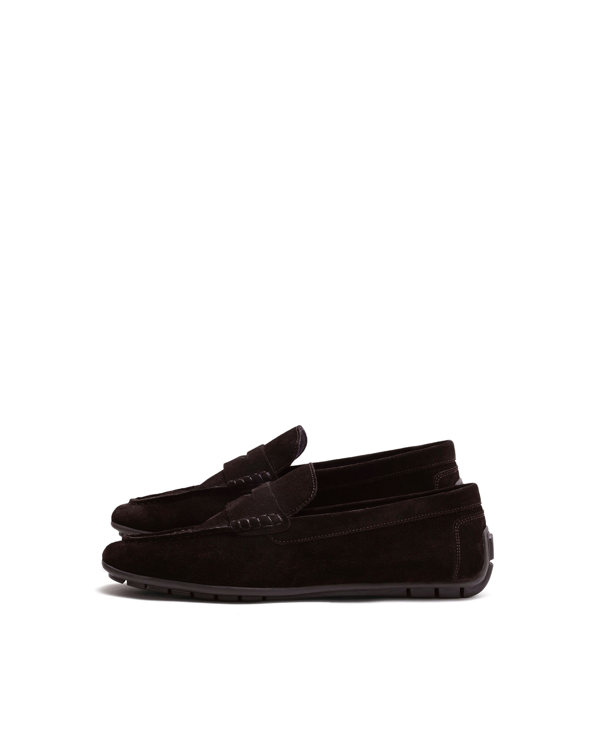 Rarez Men's Connor Brown Suede Regular Slip-On Drivers
