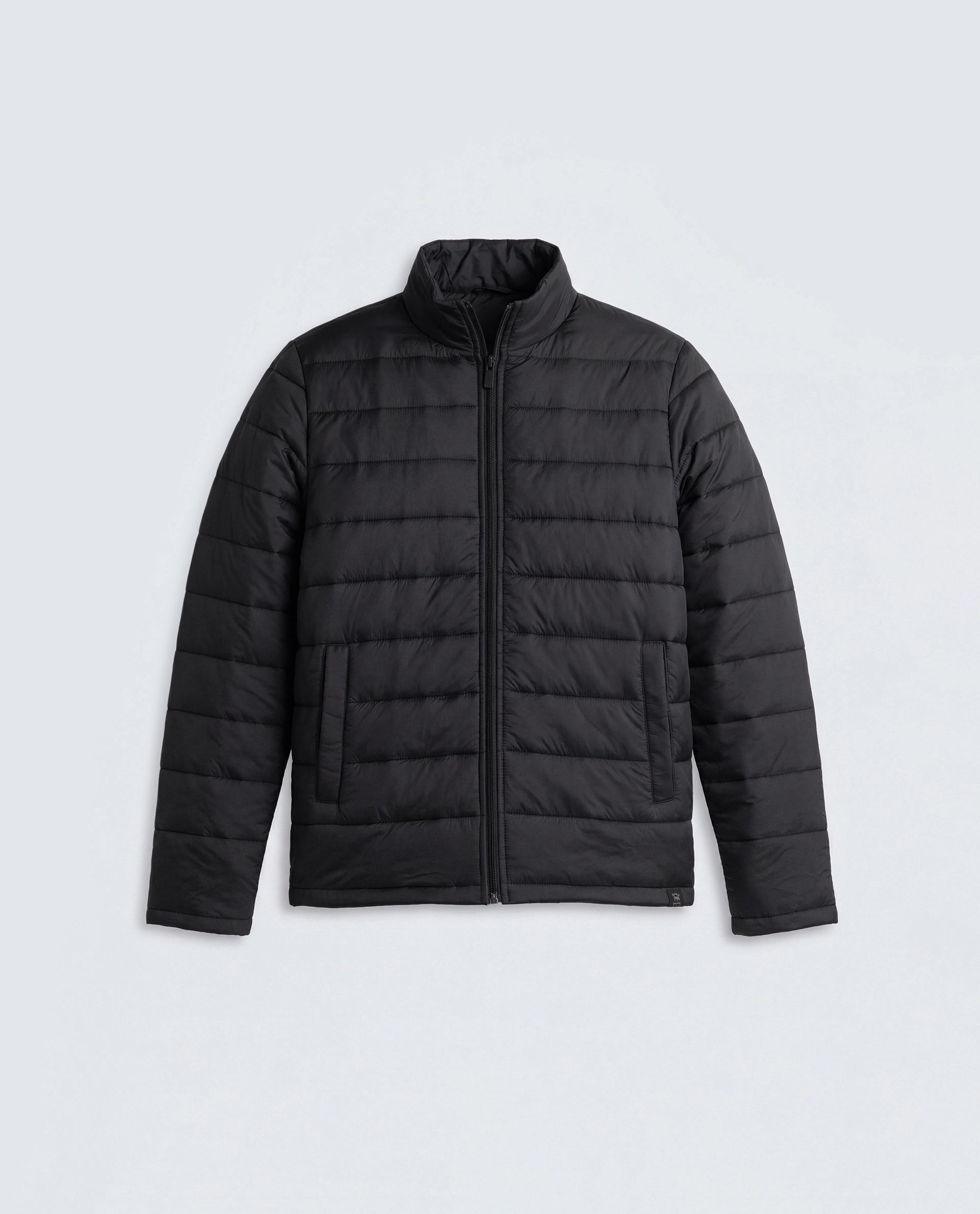 Rare Rabbit Men's Basic Corp Statement Fs Jacket Black Nylon Regular Plain Jacket