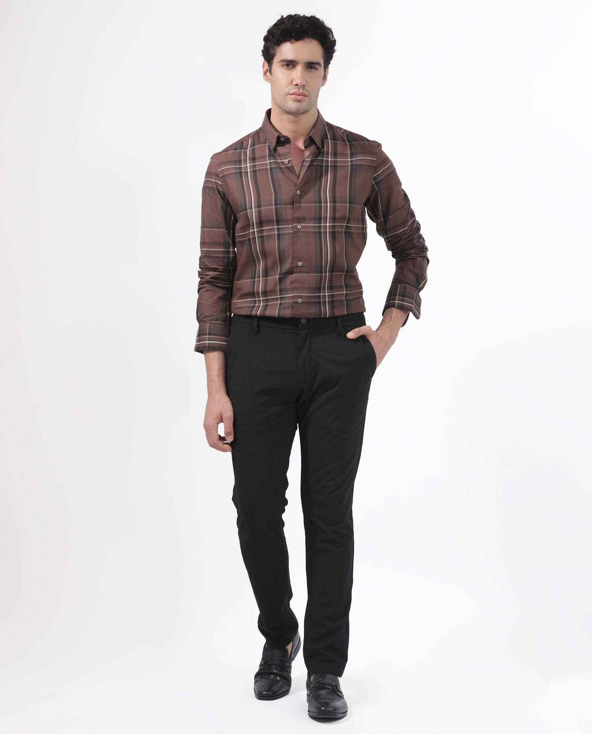 Dynamic 4 Way Stretch Travel Pants - Brown – Bombay Shirt Company