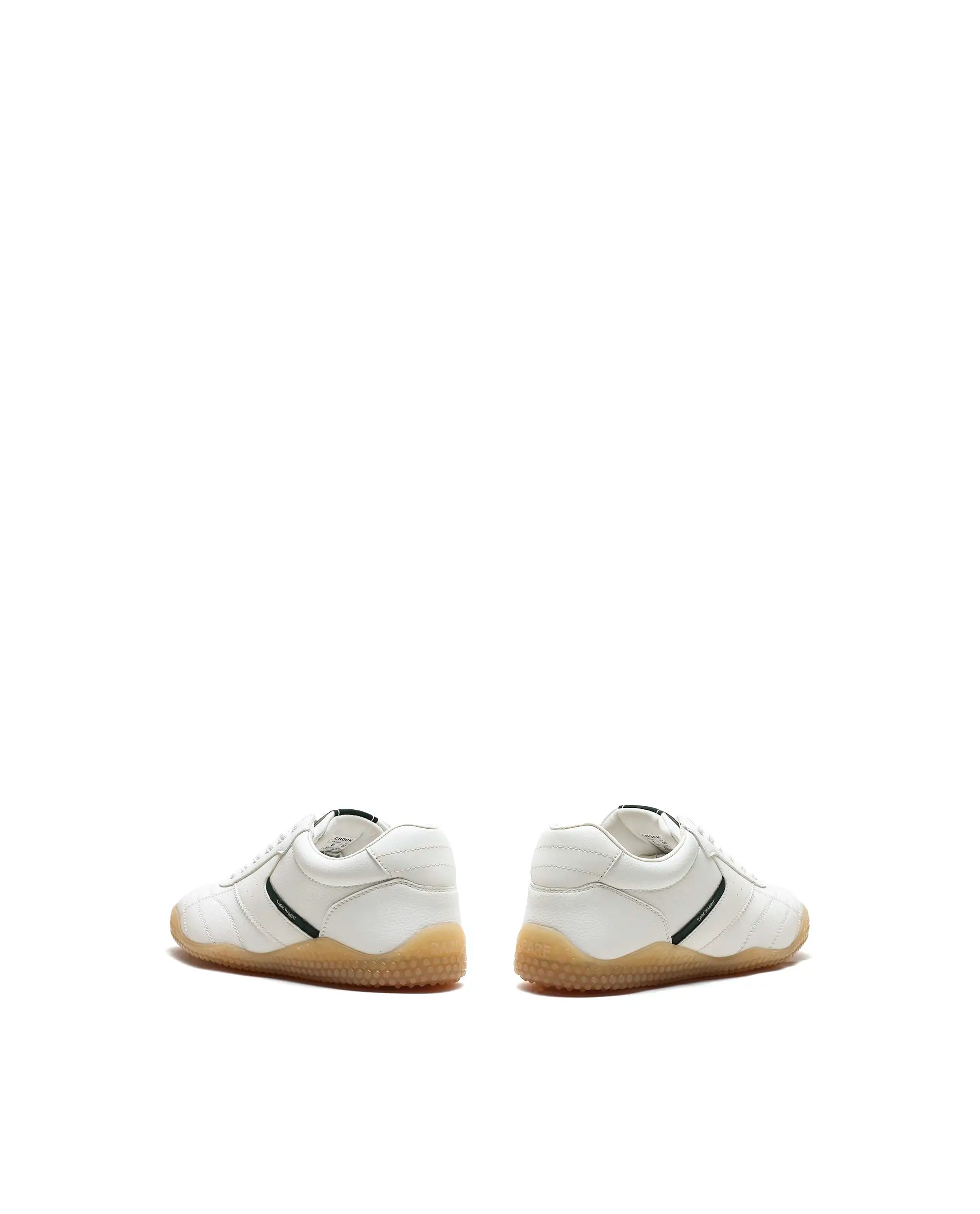 Rarez Men's Crock White Micro Fiber Leather Sneaker