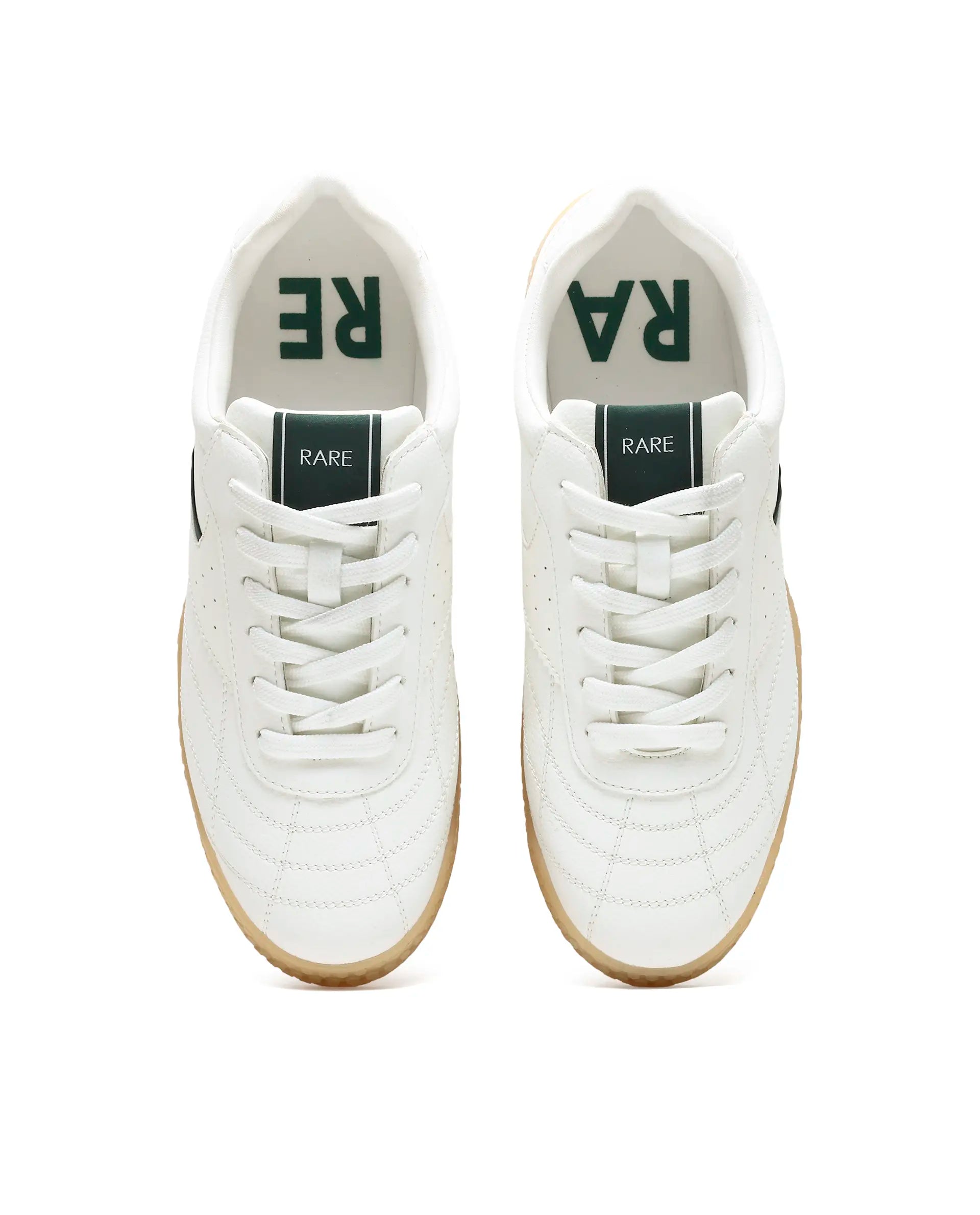 Rarez Men's Crock White Micro Fiber Leather Sneaker