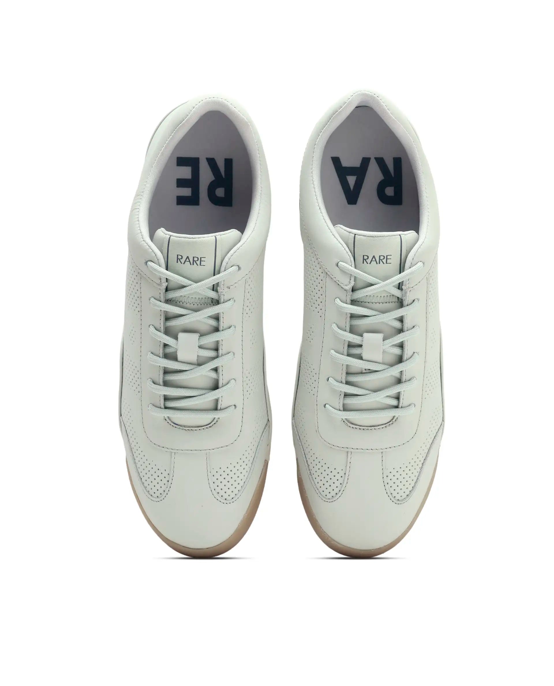 Rare Rabbit Men's Cryon Light Green Leather Sneaker