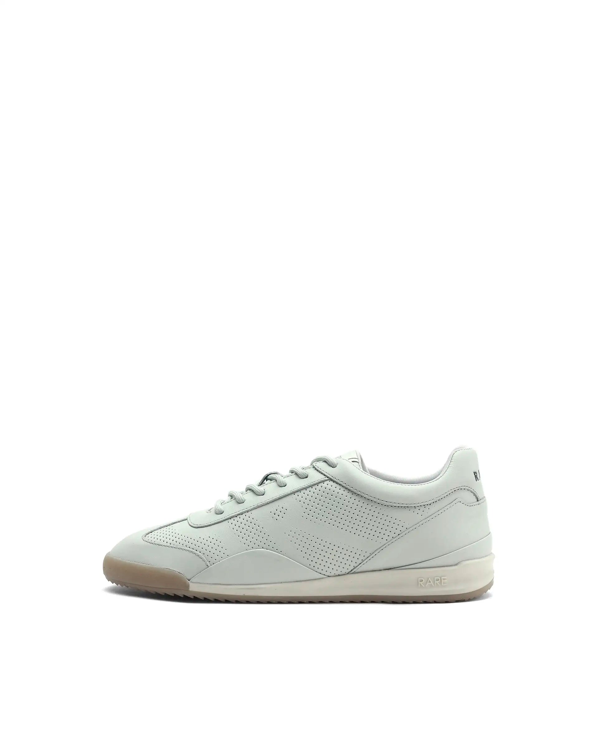 Rare Rabbit Men's Cryon Light Green Leather Sneaker