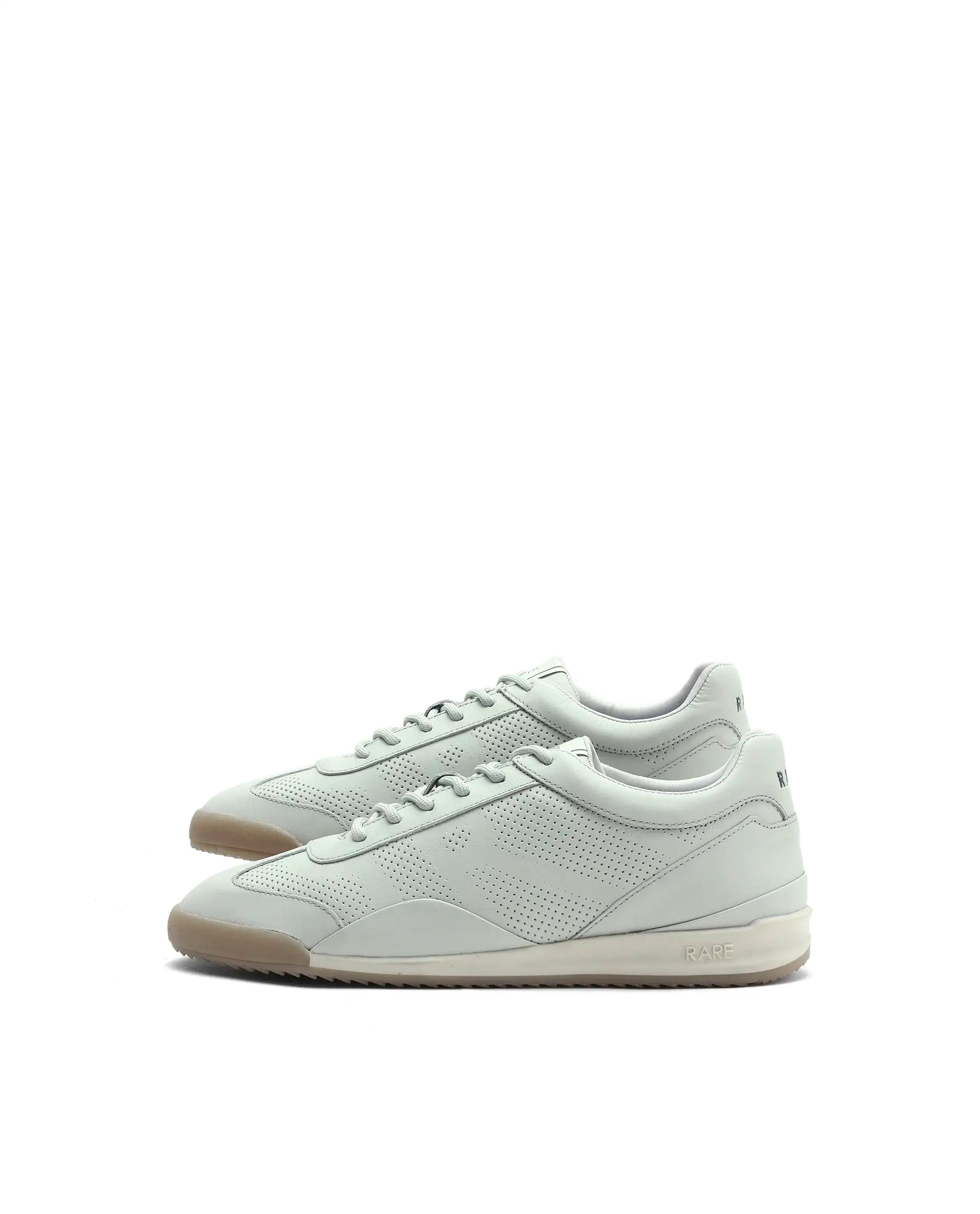 Rare Rabbit Men's Cryon Light Green Leather Sneaker