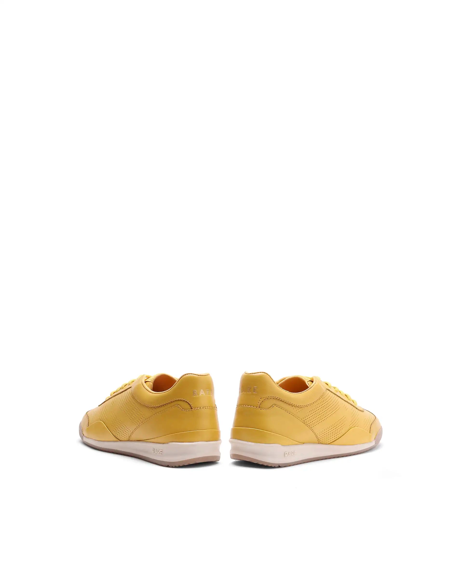 Rare Rabbit Men's Cryon Yellow Leather Sneaker