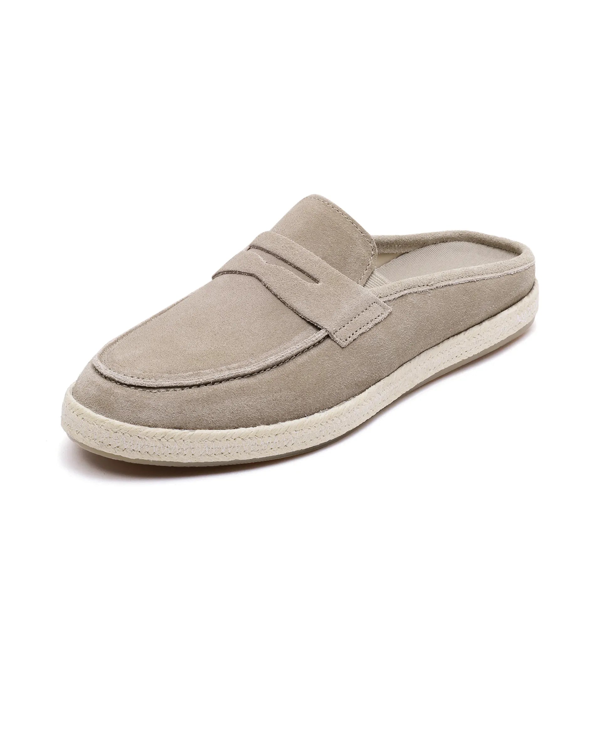 Rare Rabbit Men Diago Camel Suede Leather Slip-On Closure Shoes