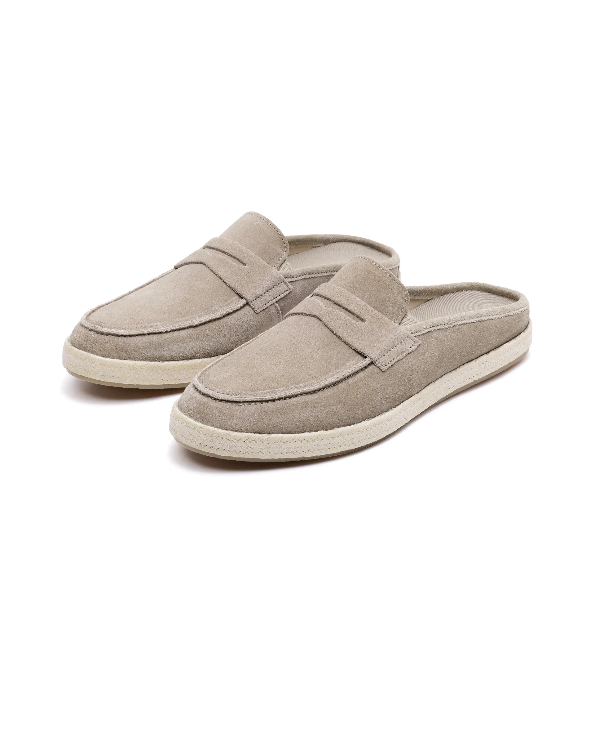 Rare Rabbit Men Diago Camel Suede Leather Slip-On Closure Shoes