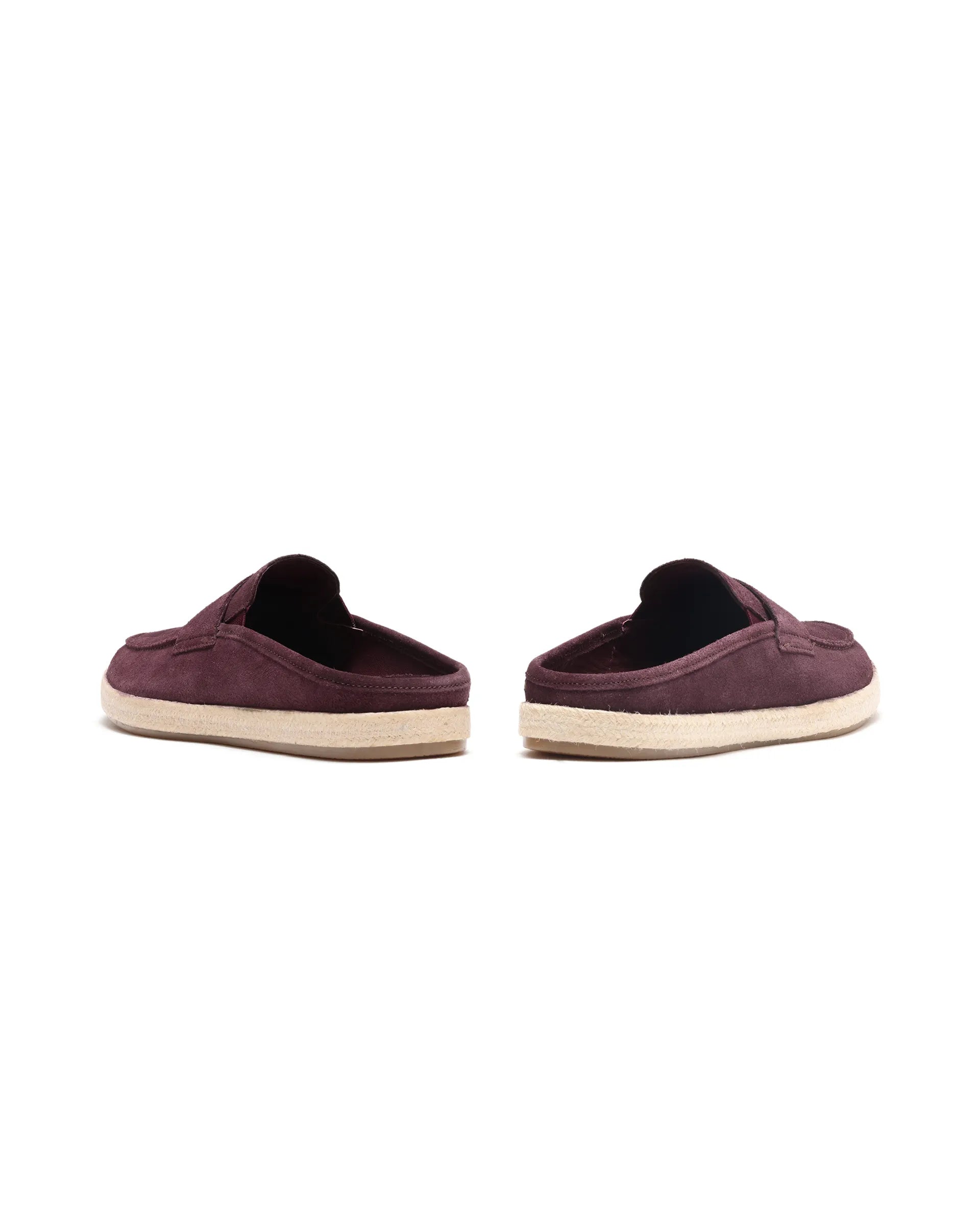 Rare Rabbit Men Diago Bordo Suede Leather Slip-On Closure Shoes