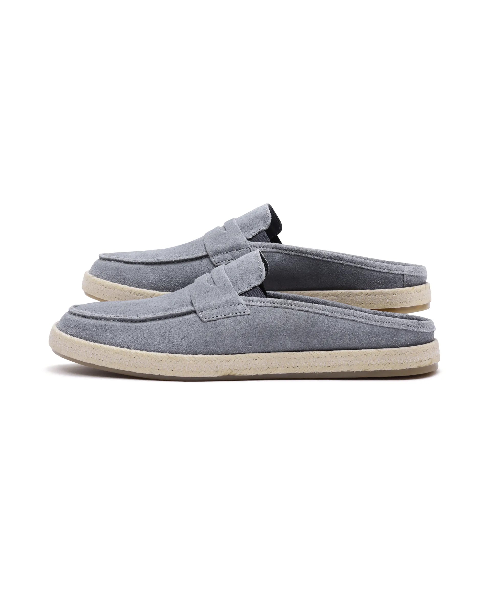 Rare Rabbit Men Diago Light Grey Suede Leather Slip-On Closure Shoes
