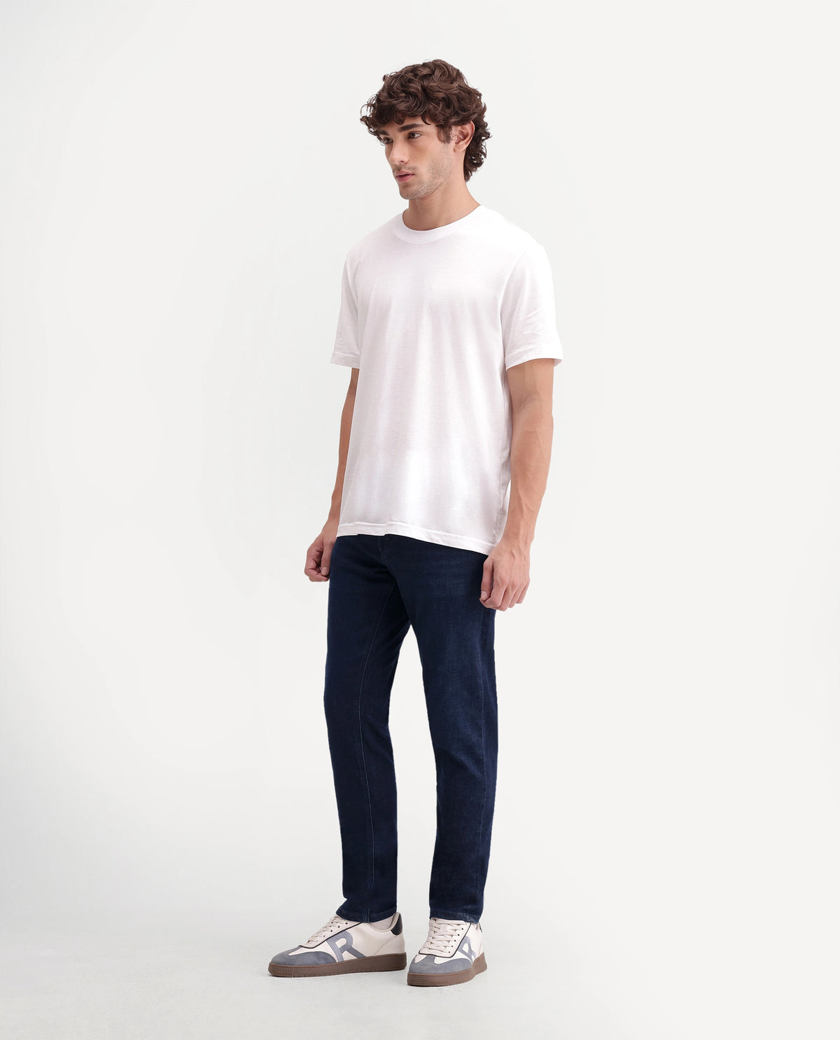 Rare Rabbit Men's Digo 26 Dark Navy Cotton Blend Morris Regular Plain Jeans