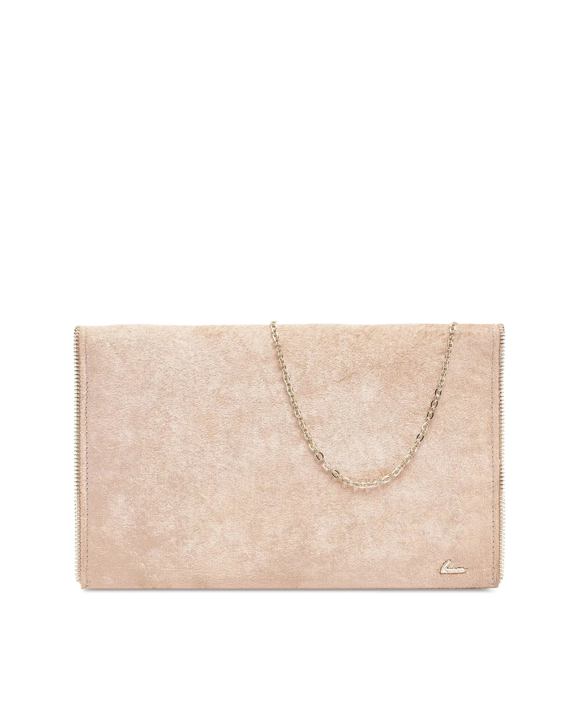 Rareism Women Diva Dark Beige Plain Bag