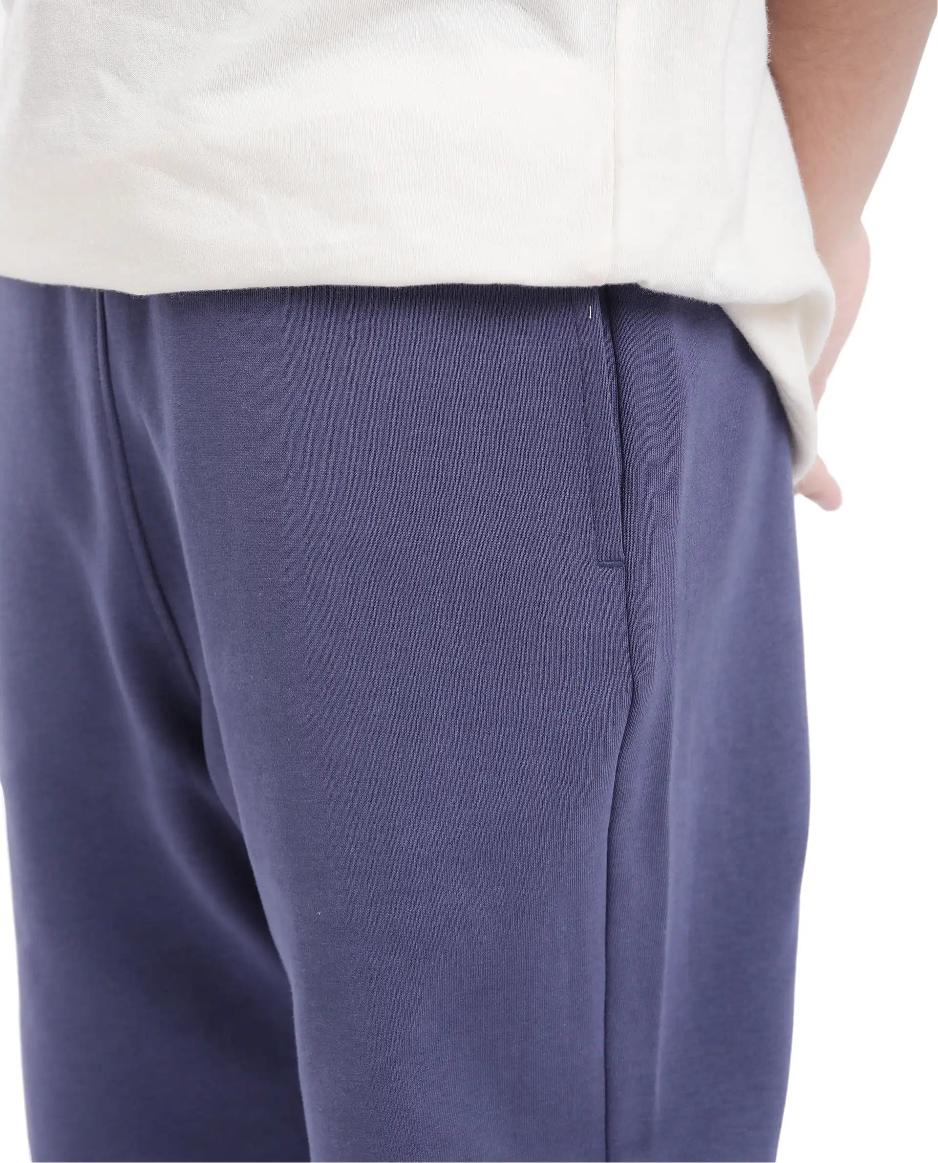 Rare Ones Kids Divo Dusky Purple Cotton Poly Drawstring Solid Trackpant