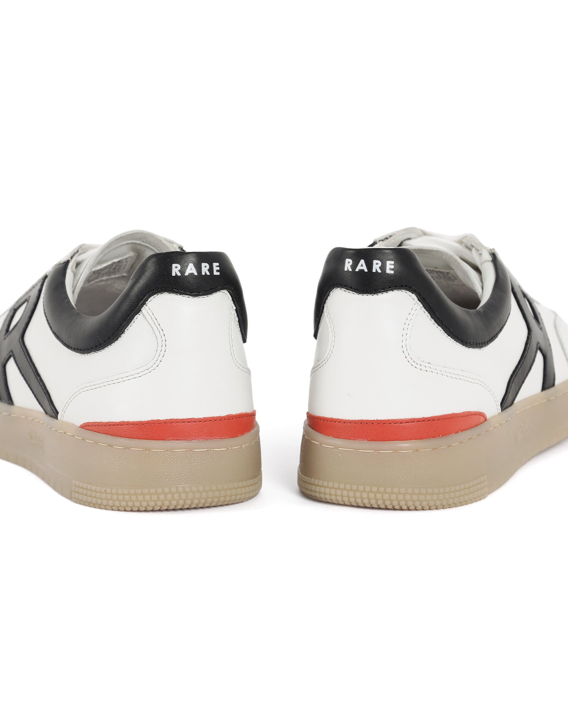 Rare Rabbit Men's Dorset Pro White Genuine Leather Shoes Low-Top Lace-Up Dual Tone Sneaker Shoes