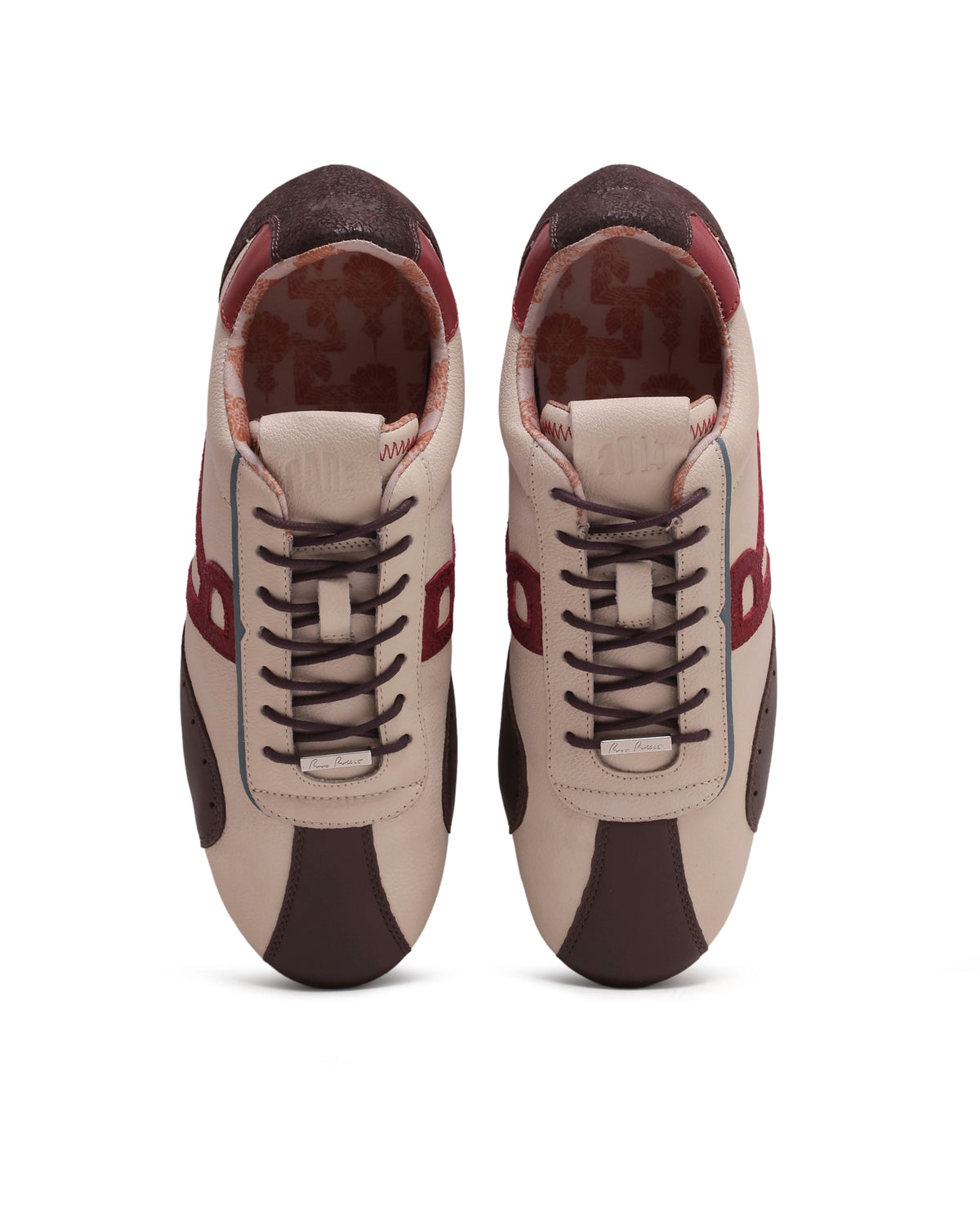 Rarez Men's Dust Primary Beige Leather Regular Sneaker
