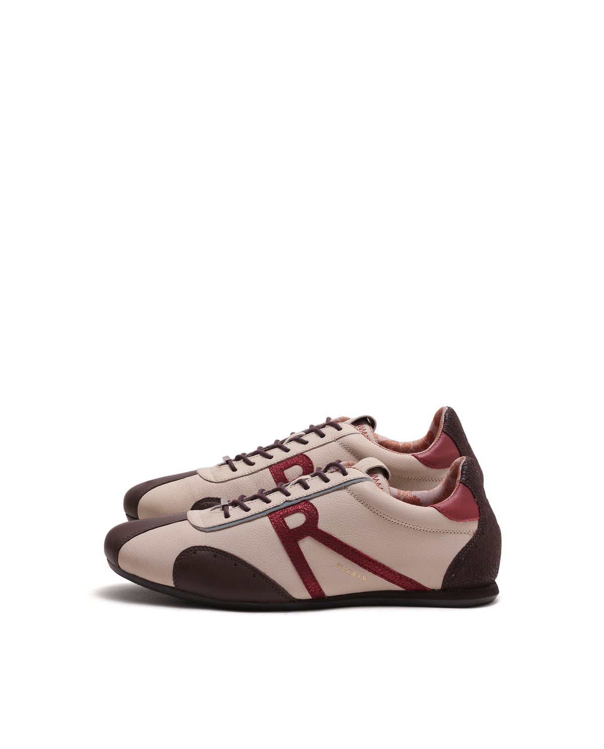 Rarez Men's Dust Primary Beige Leather Regular Sneaker