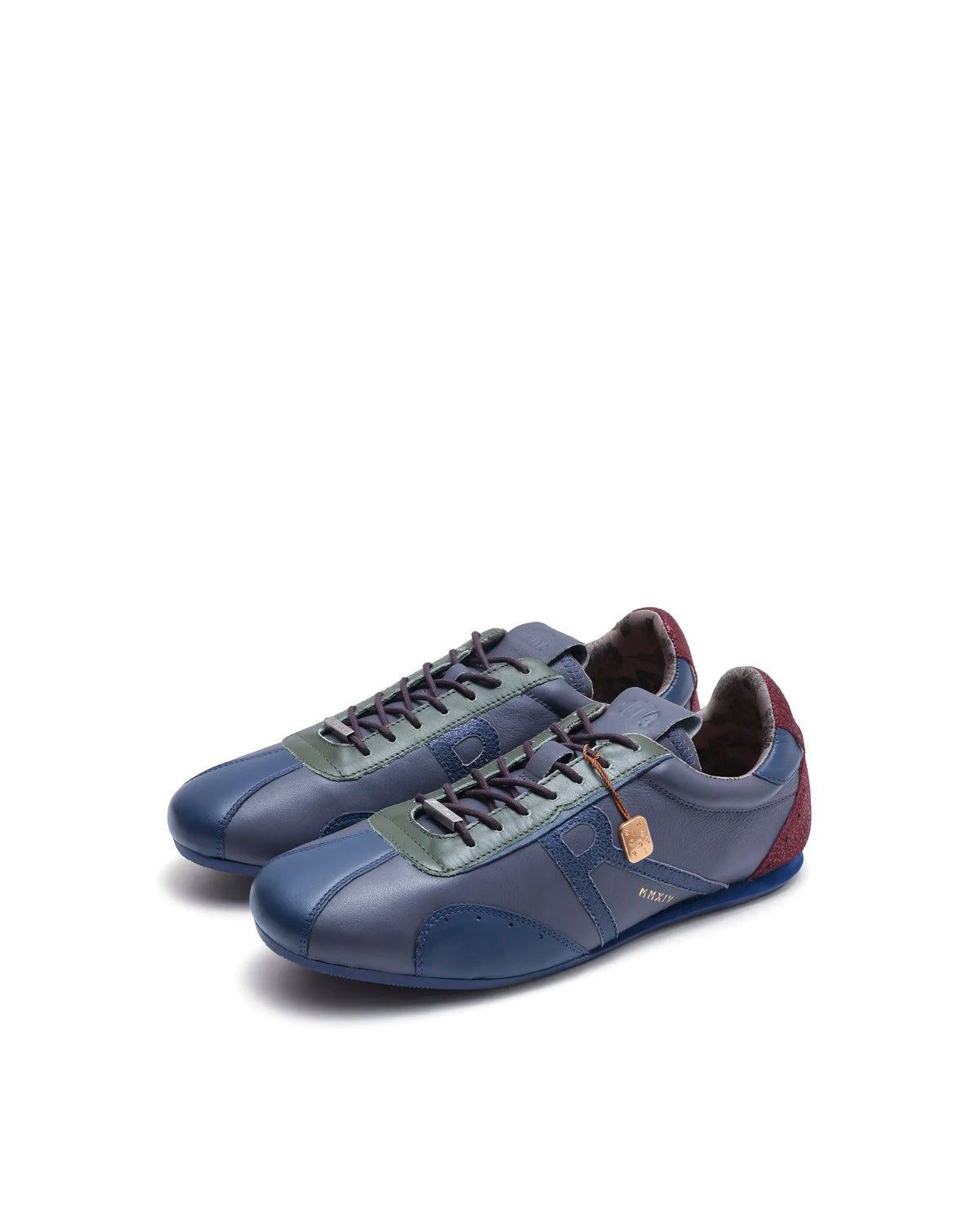 Rarez Men's Dust Dusky Purple Leather Regular Sneaker