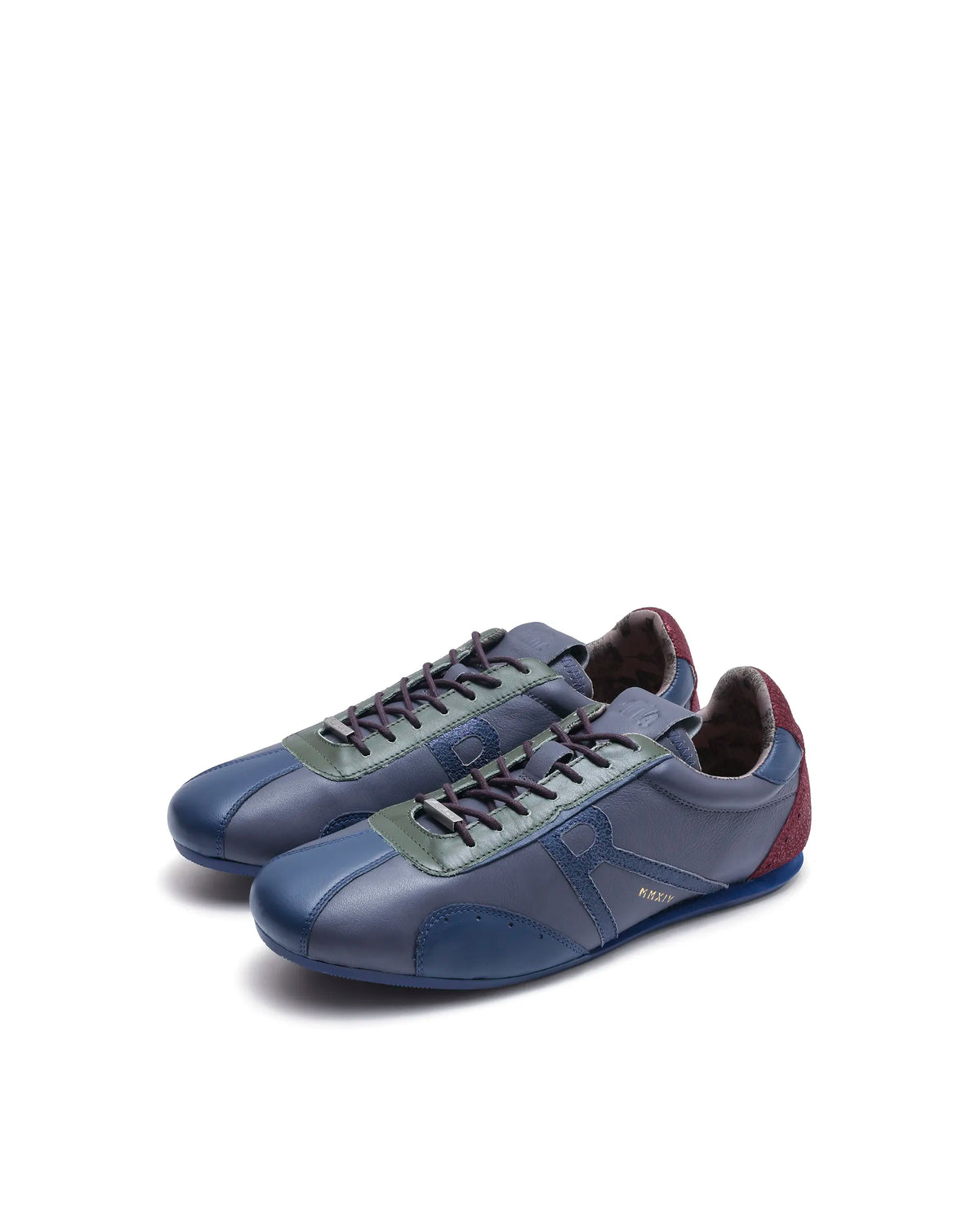 Rarez Men's Dust Dusky Purple Leather Regular Sneaker