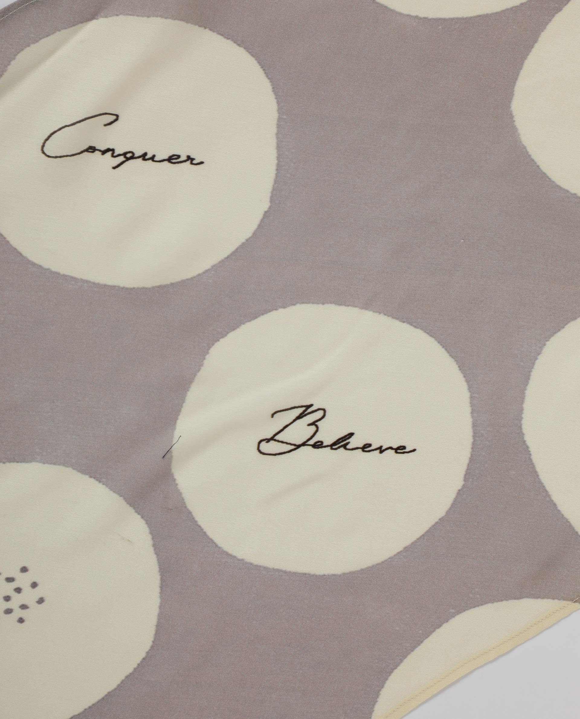 Rareism Women Darl Offwhite Scarf Cotton Silk Fabric