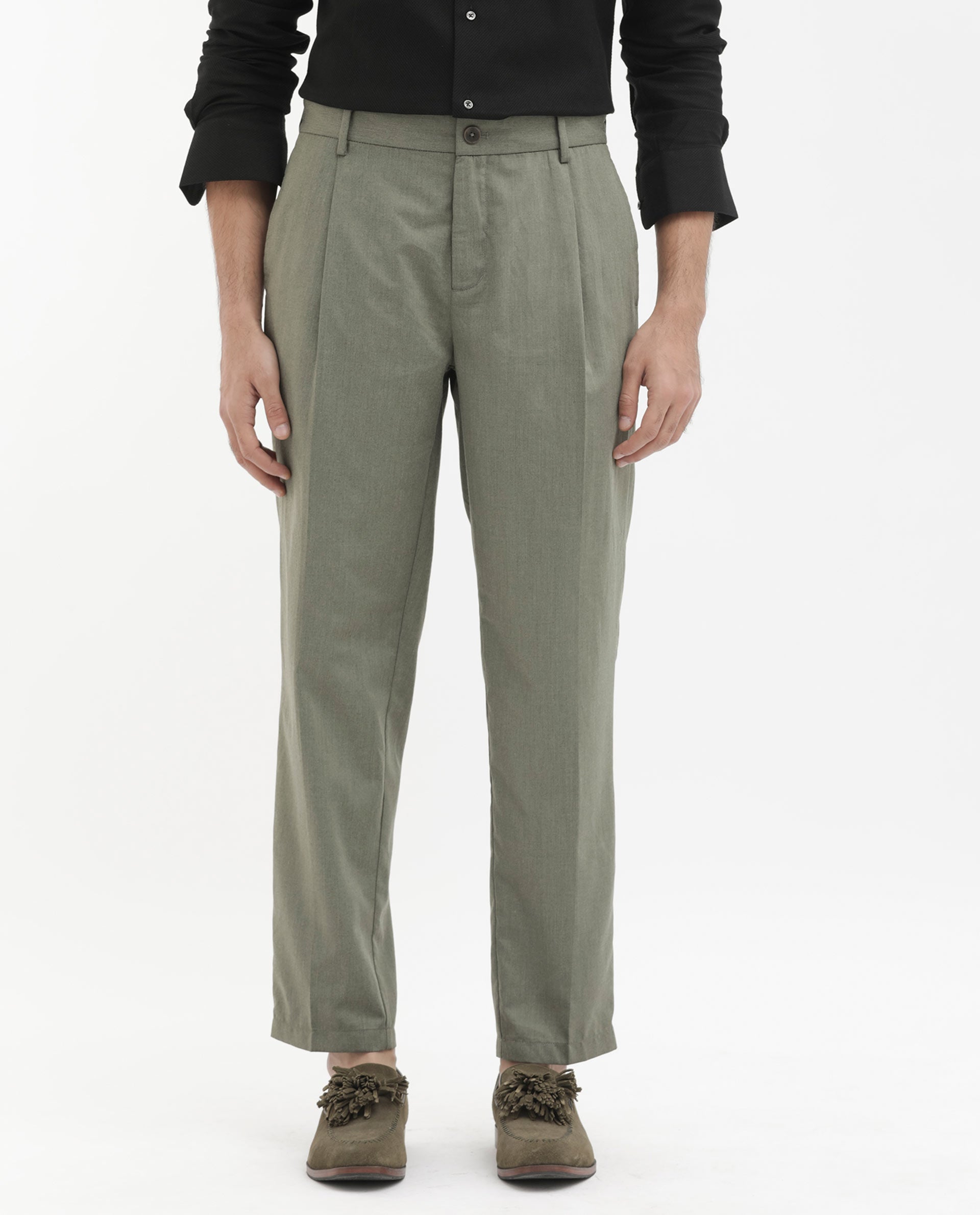 Buy INTUNE Solid Cotton Regular Fit Girls Pants | Shoppers Stop