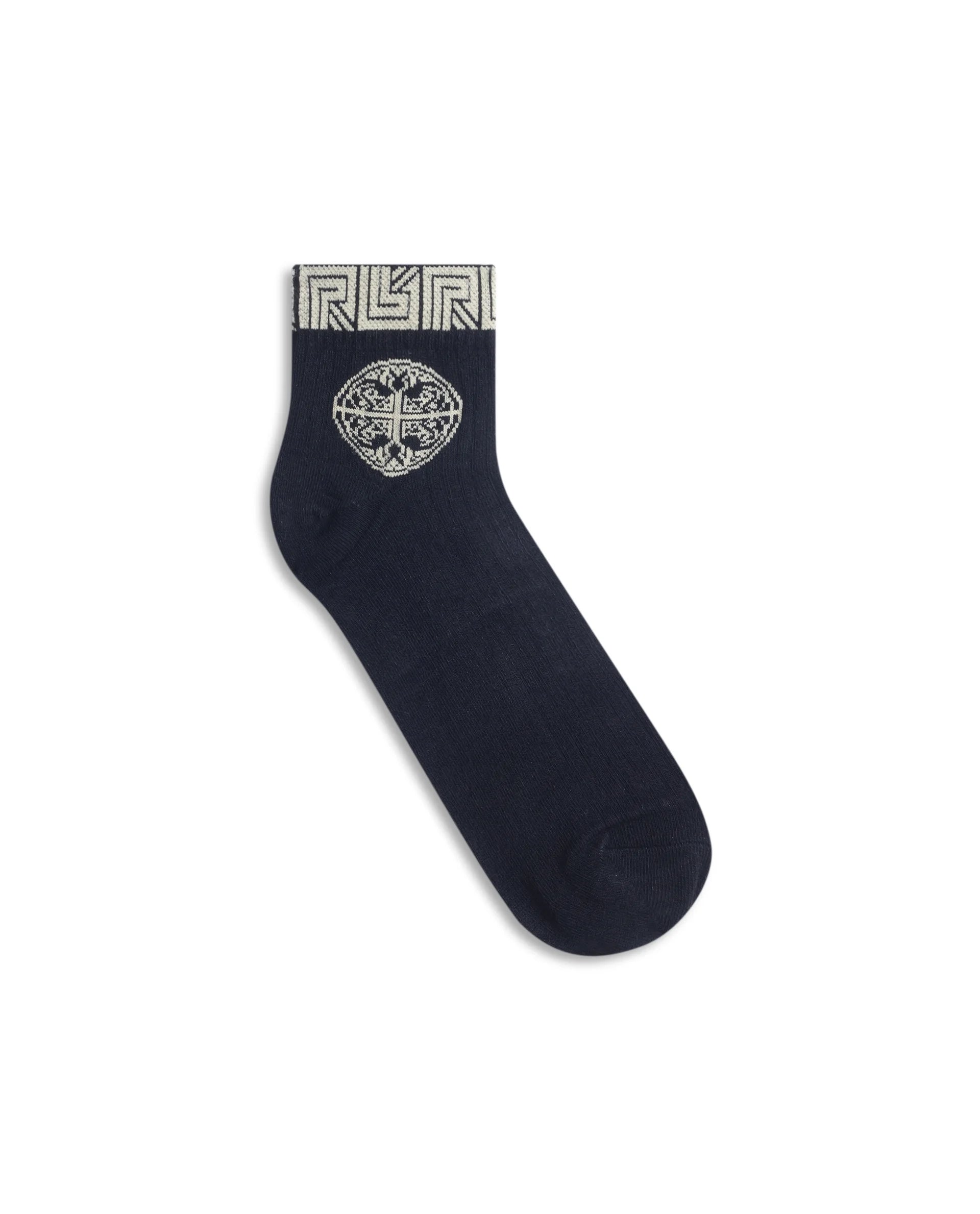Rare Rabbit Men Emb Assorted High Ankle Socks