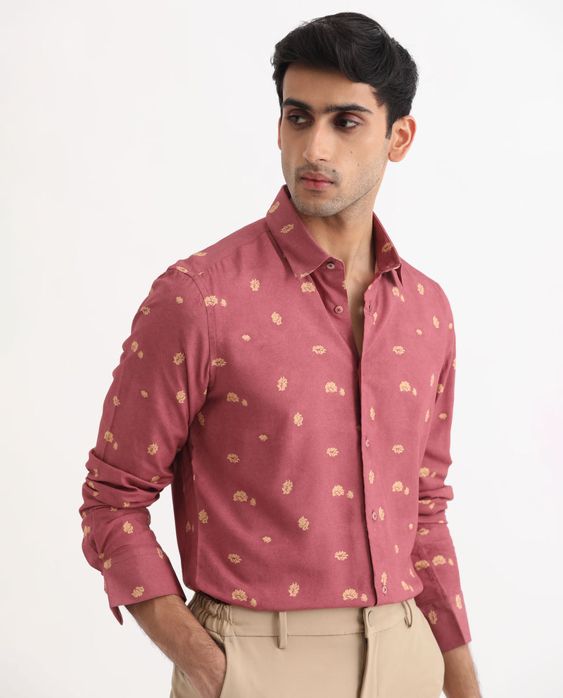 OVERALL FLORAL PRINT SHIRT