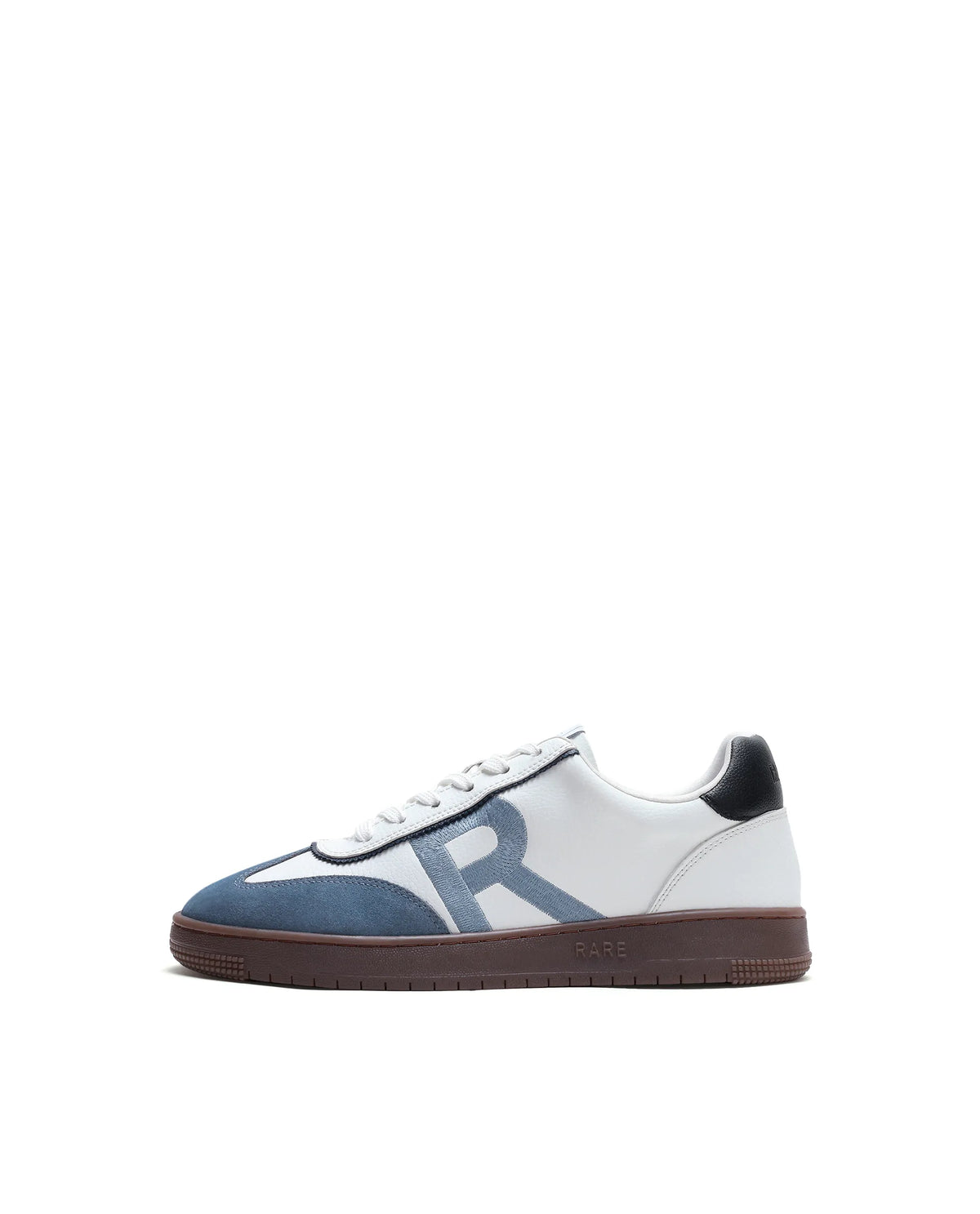 Rare Rabbit Men's Embroy White Micro Leather Sneaker