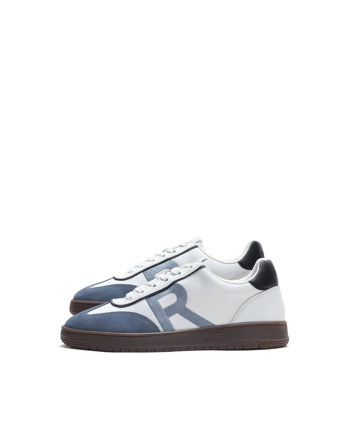 Rare Rabbit Men's Embroy White Micro Leather Sneaker