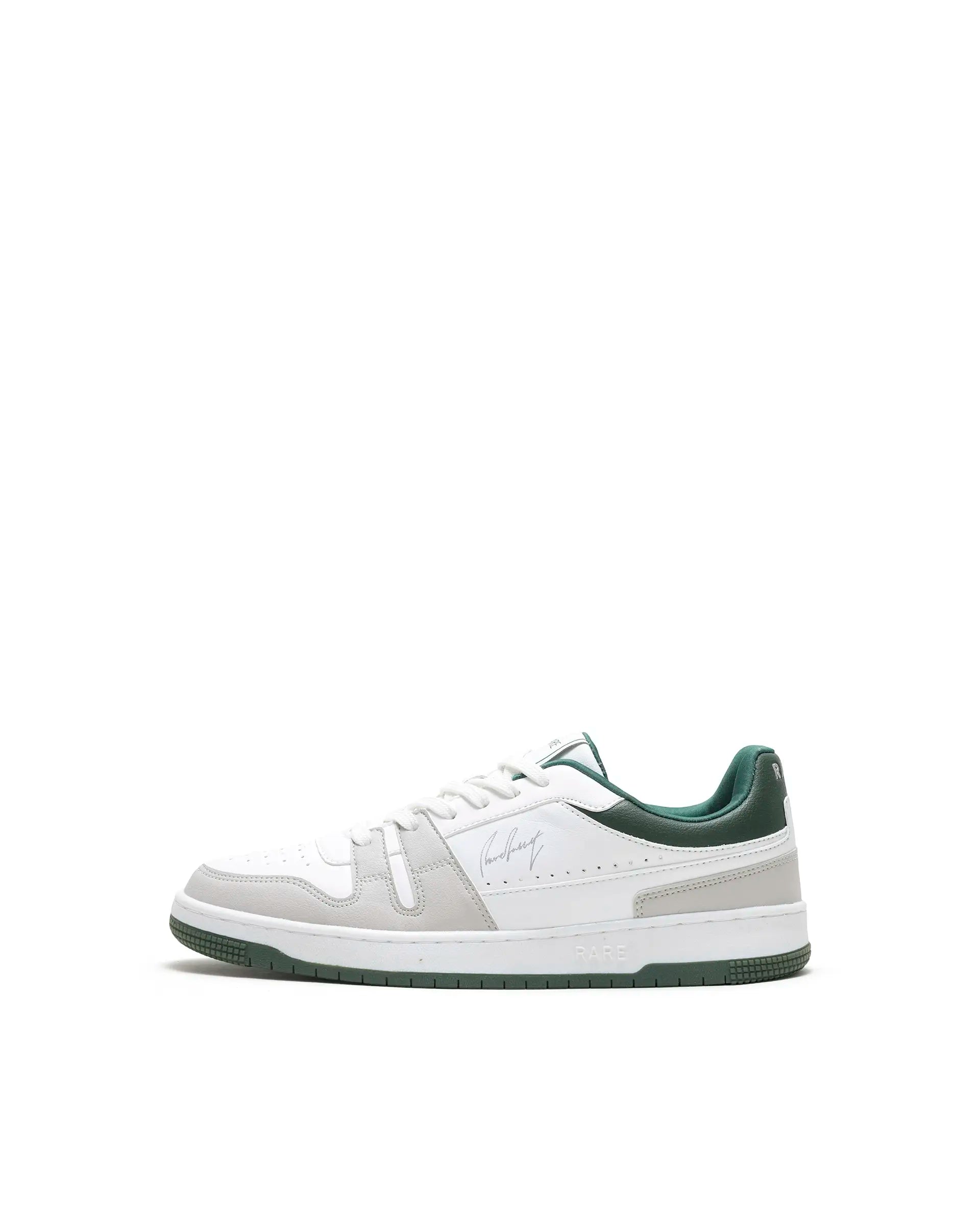 Rare Rabbit Men's Enrik White Micro Fiber Sneaker
