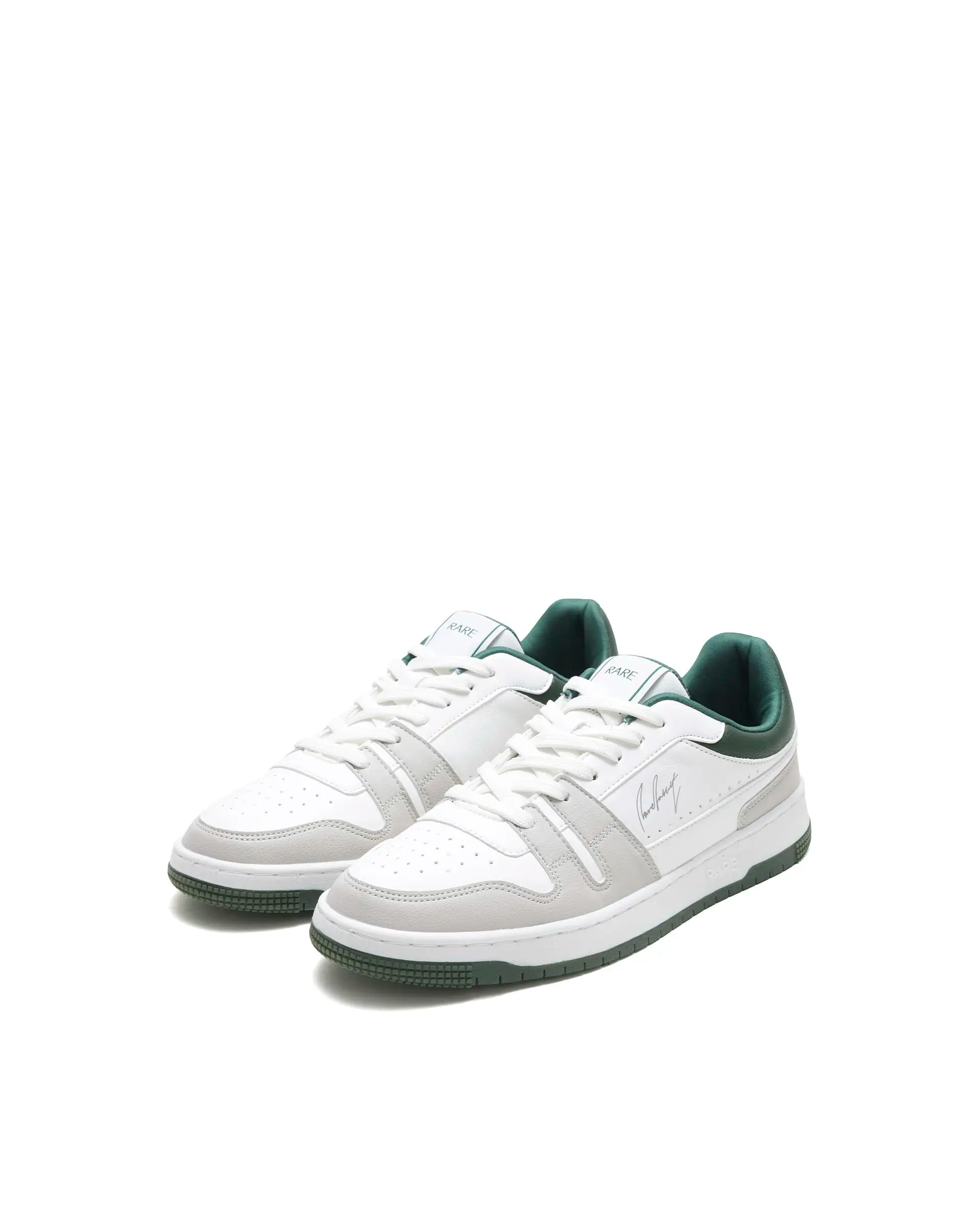 Rare Rabbit Men's Enrik White Micro Fiber Sneaker