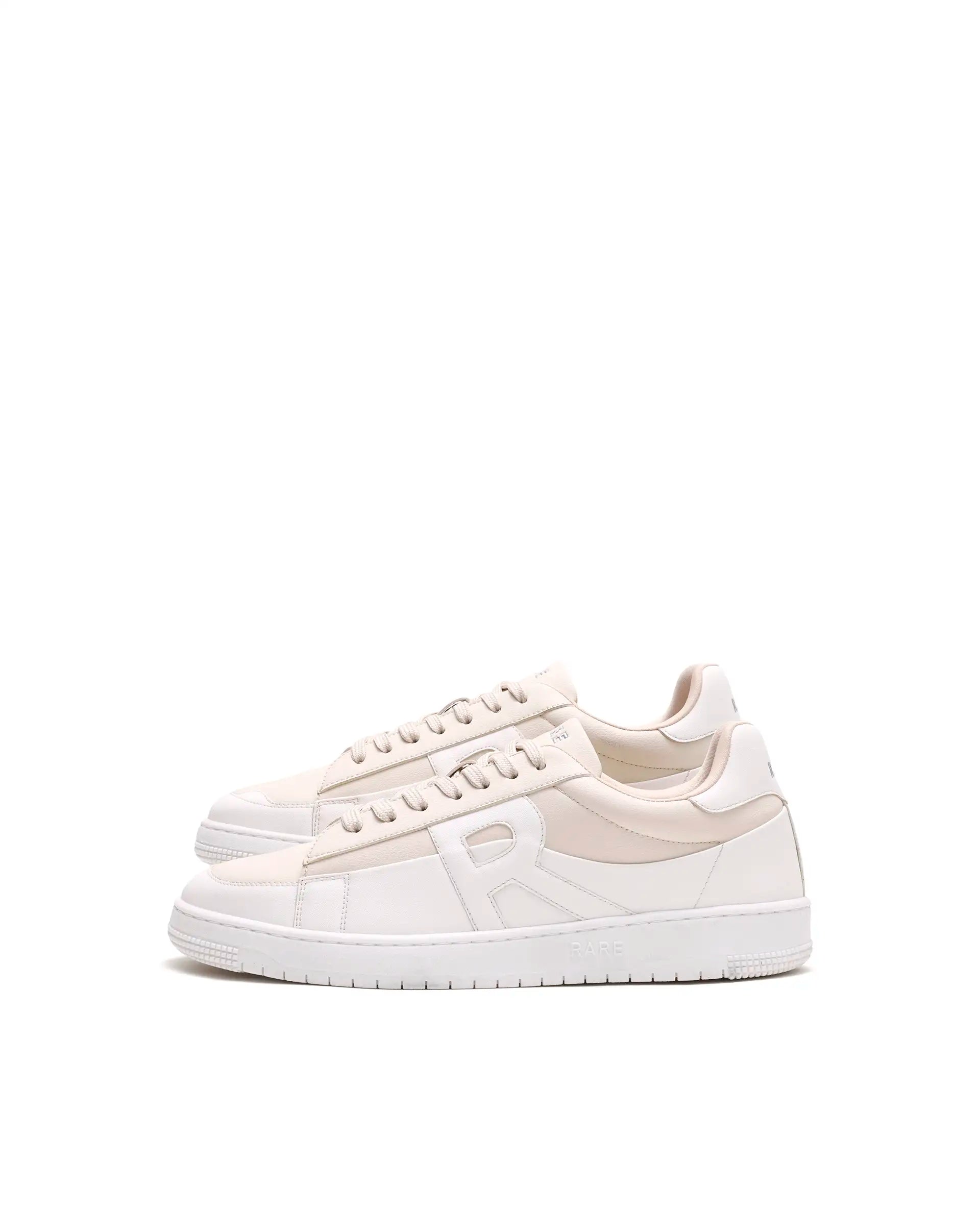 Rare Rabbit Men's Erik Beige Micro Fiber Sneaker