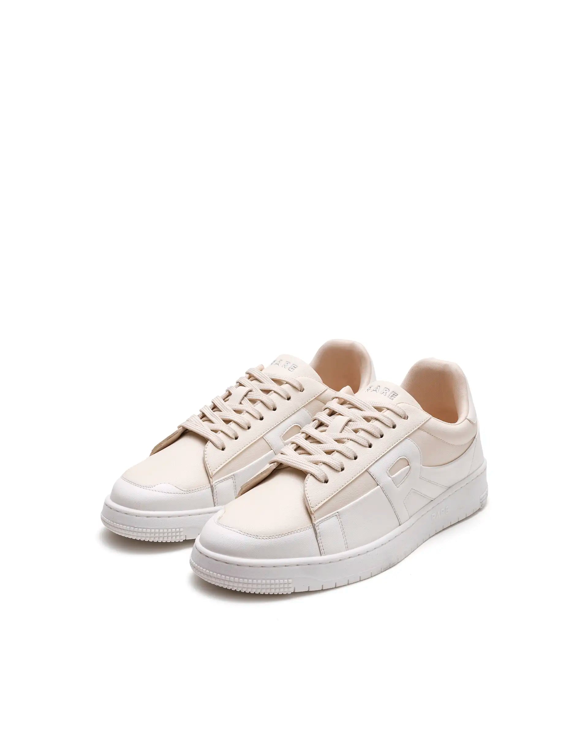 Rare Rabbit Men's Erik Beige Micro Fiber Sneaker