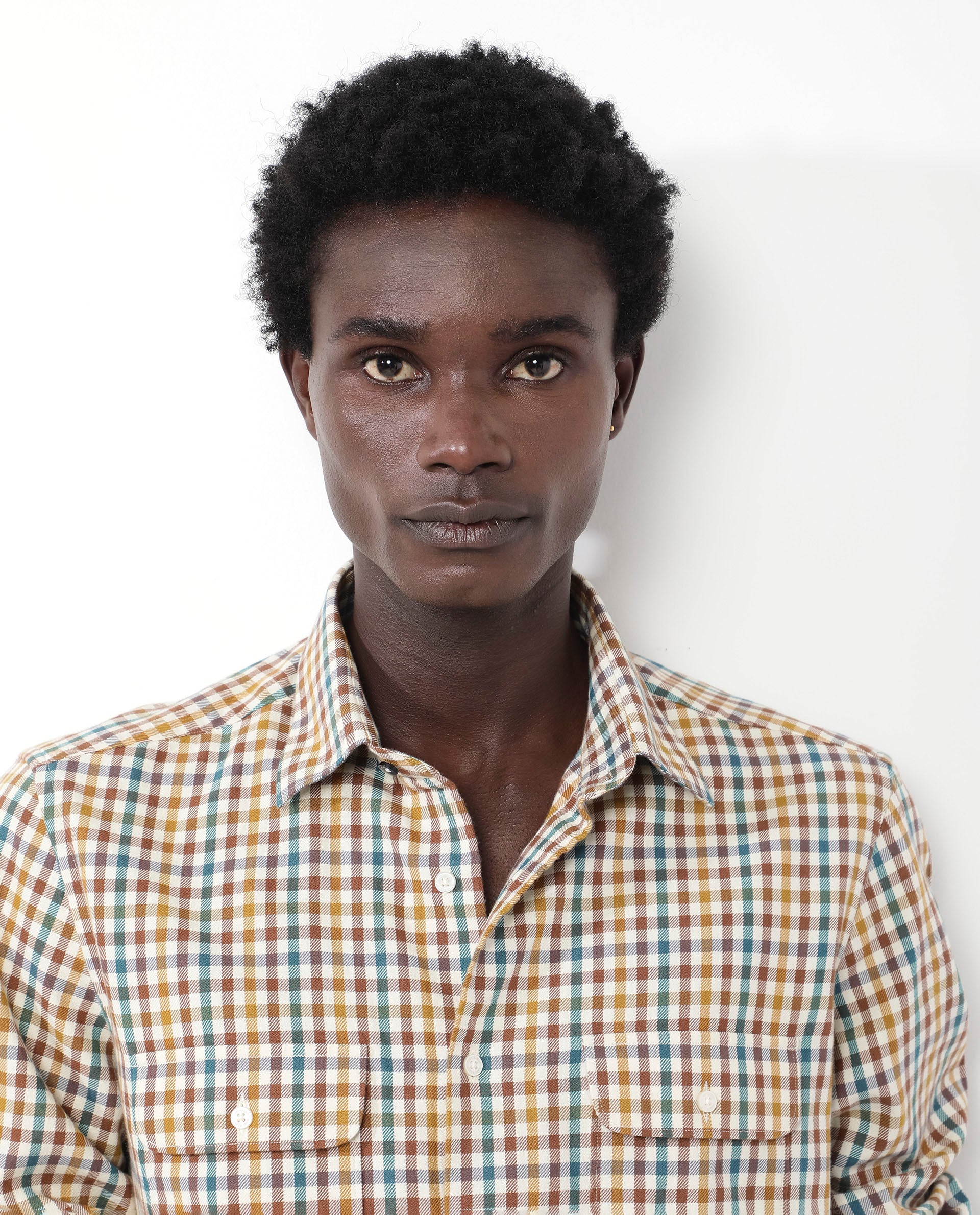 Rare Rabbit Mens Essen Mustard Cotton Fabric Full Sleeve Regular Fit Gingham Checks Print Twill Shirt