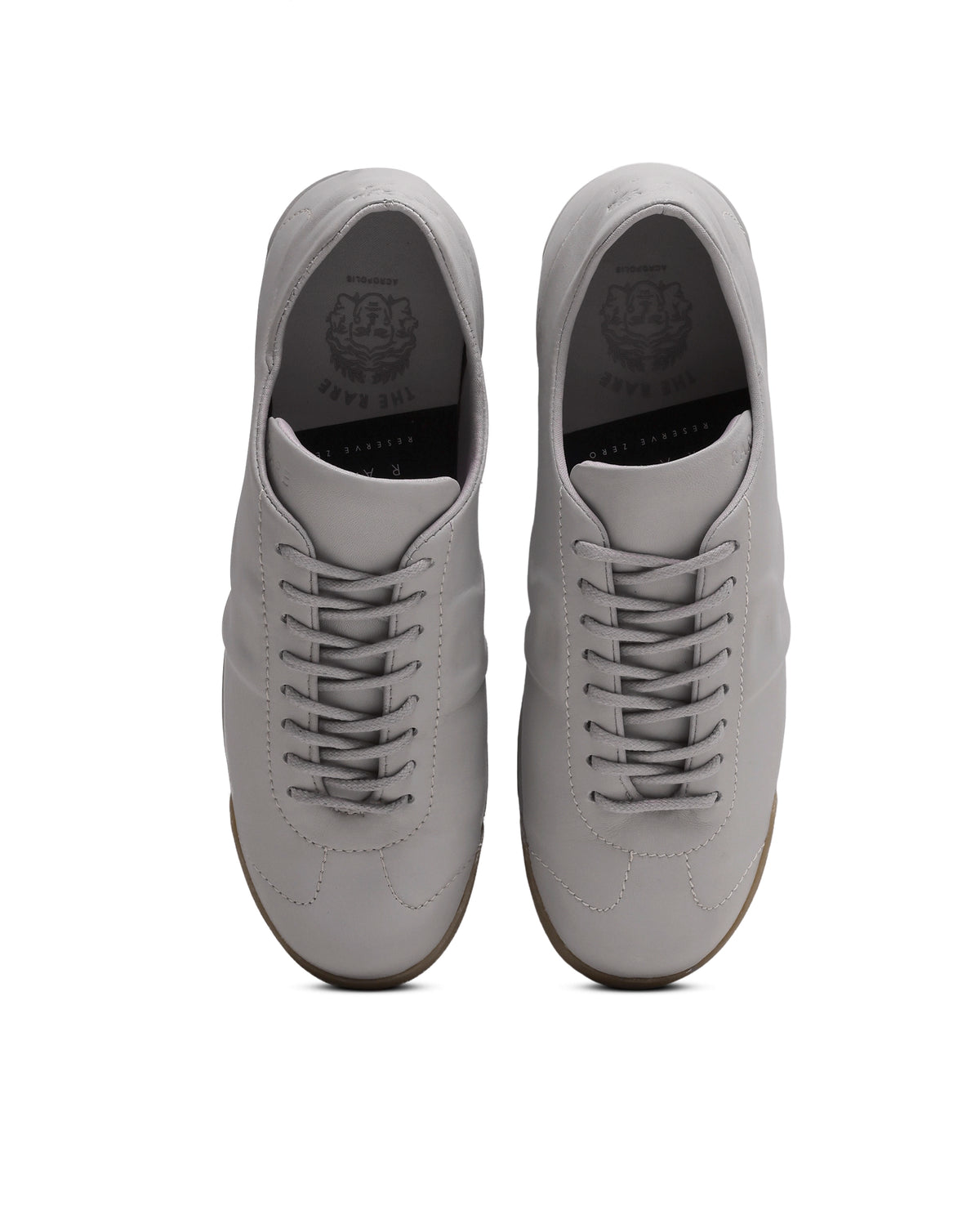 Rarez Men's Faceoff Light Cement Leather Regular Sneaker