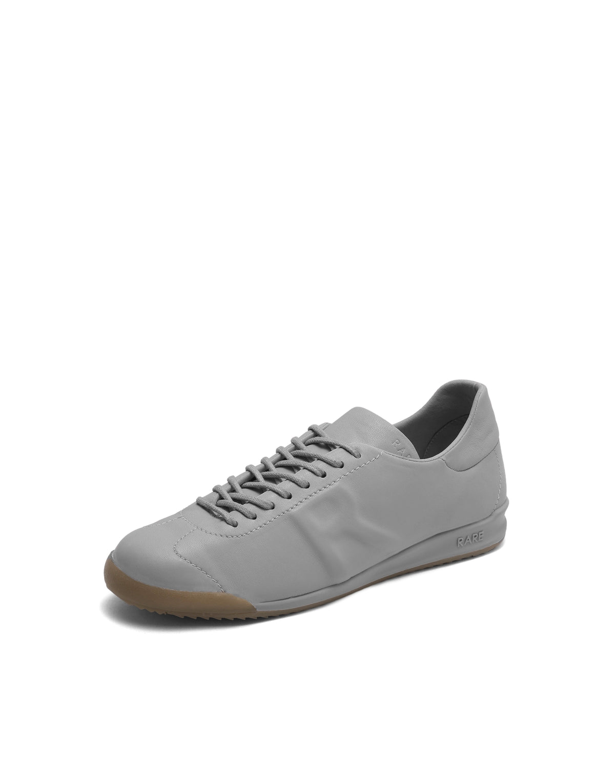 Rarez Men's Faceoff Light Cement Leather Regular Sneaker