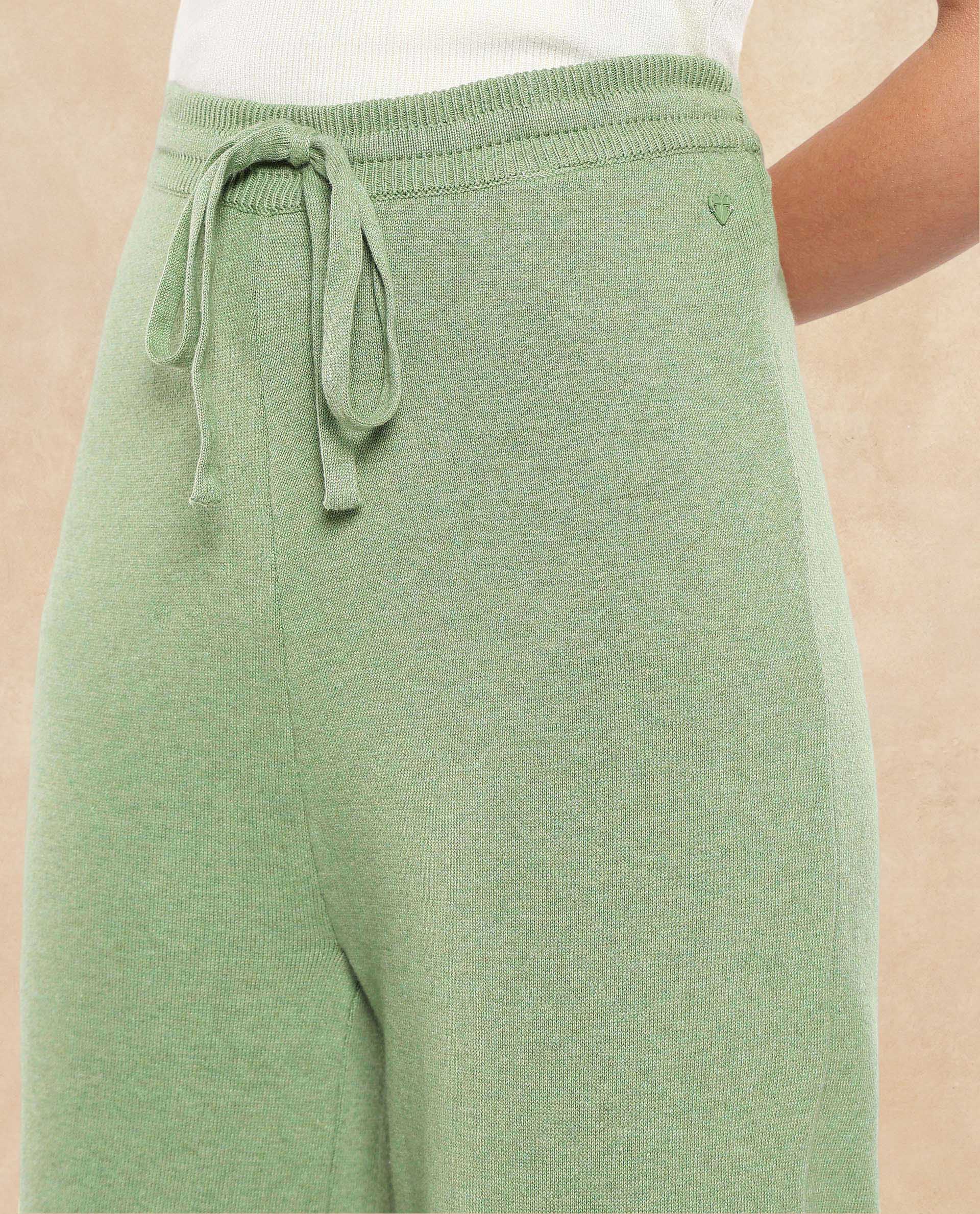 Rareism Women Finnet B Dusky Green Plain Track Pant