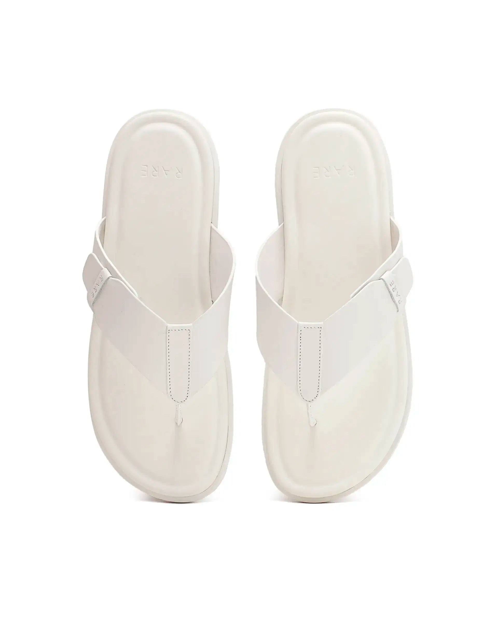 Rarez Men's Finn Light Ivory Leather Regular Sandal