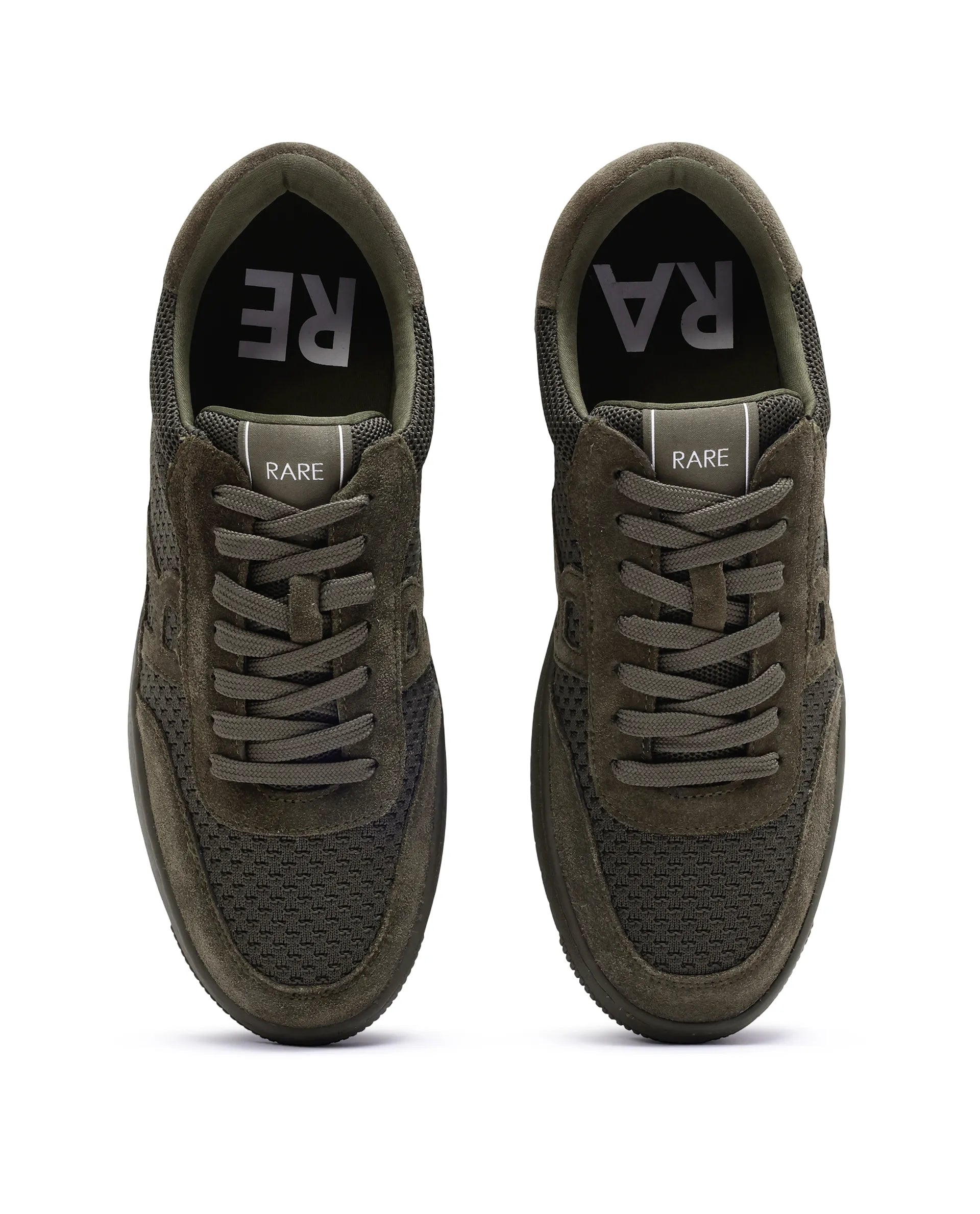 Rare Rabbit Men's Flint Olive Lace-Up Closure Sneaker