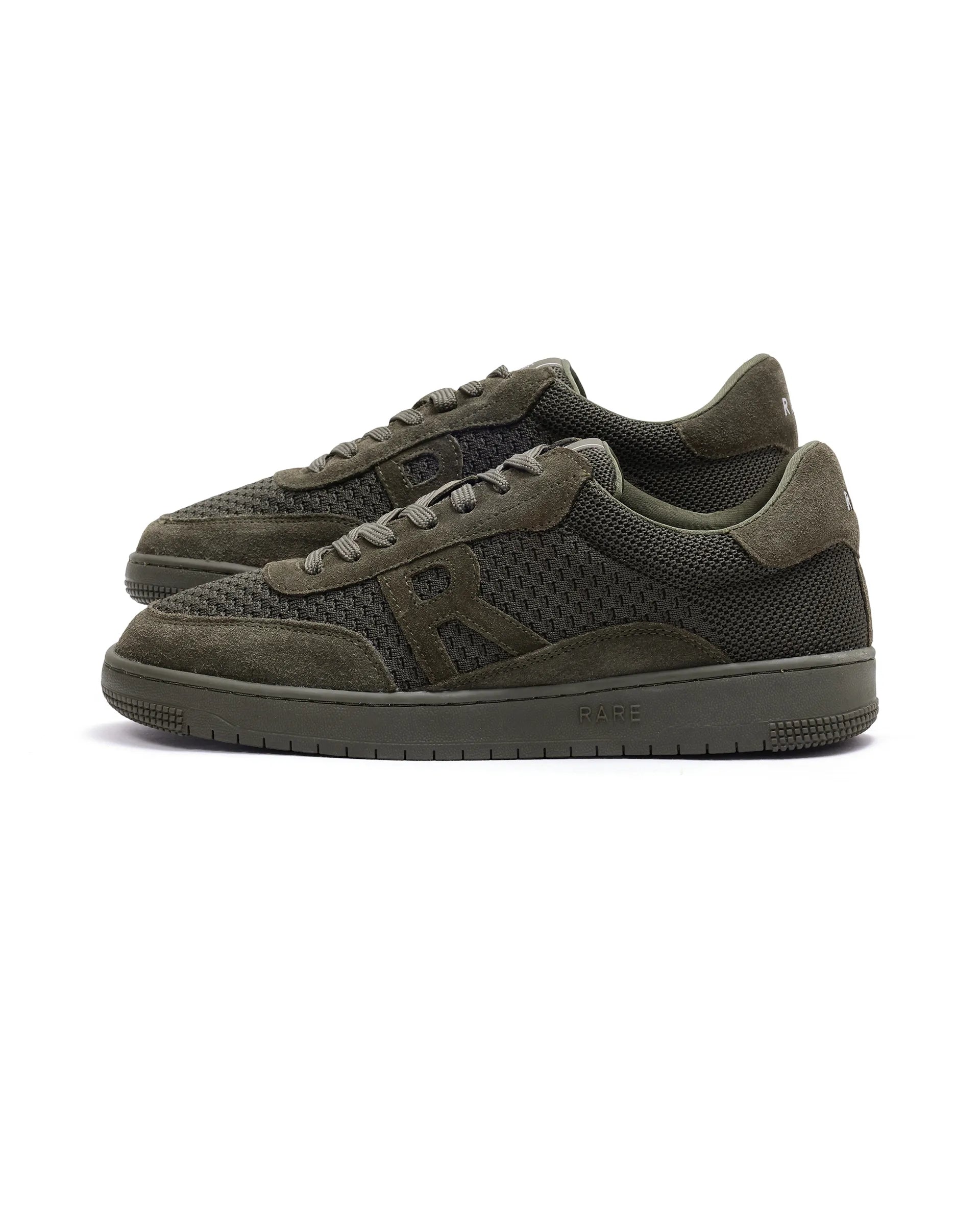 Rare Rabbit Men's Flint Olive Lace-Up Closure Sneaker