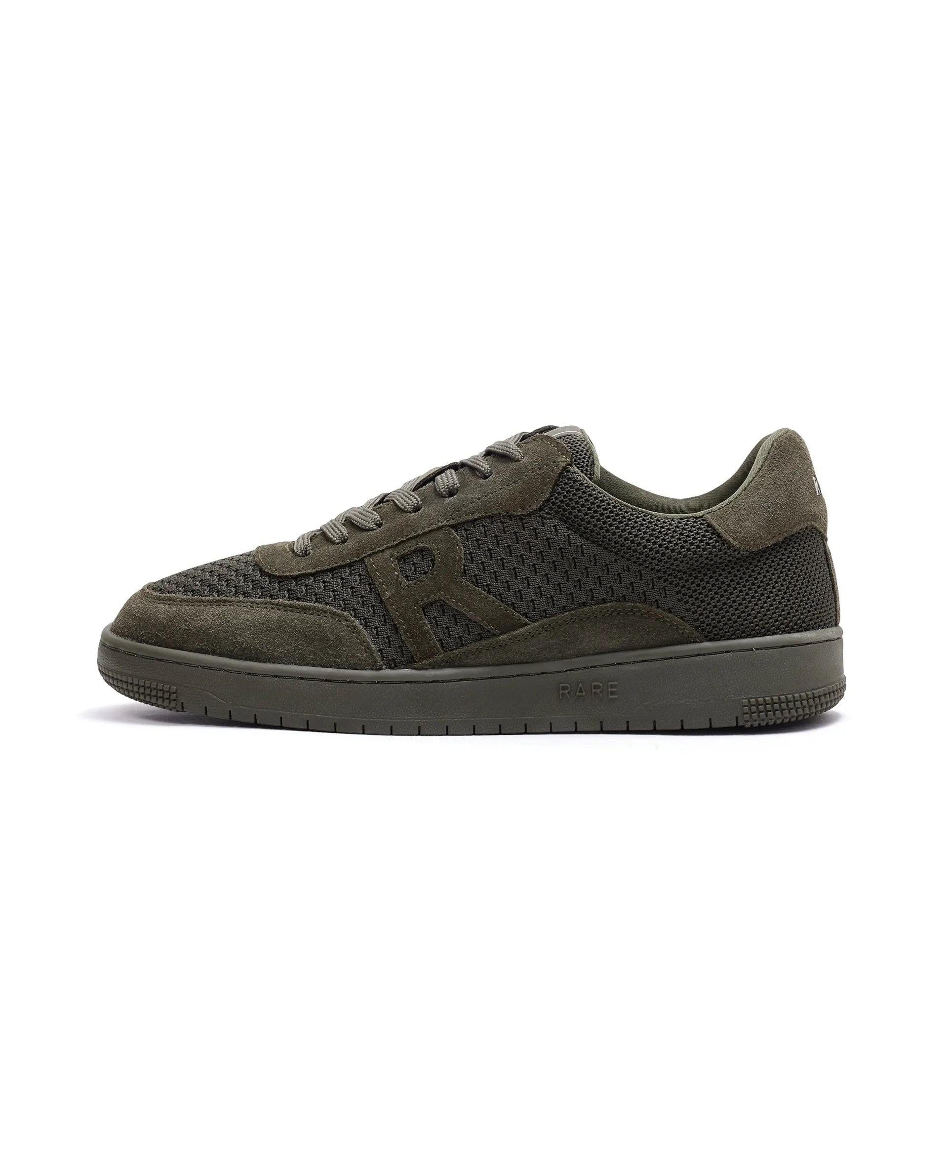 Rare Rabbit Men's Flint Olive Lace-Up Closure Sneaker