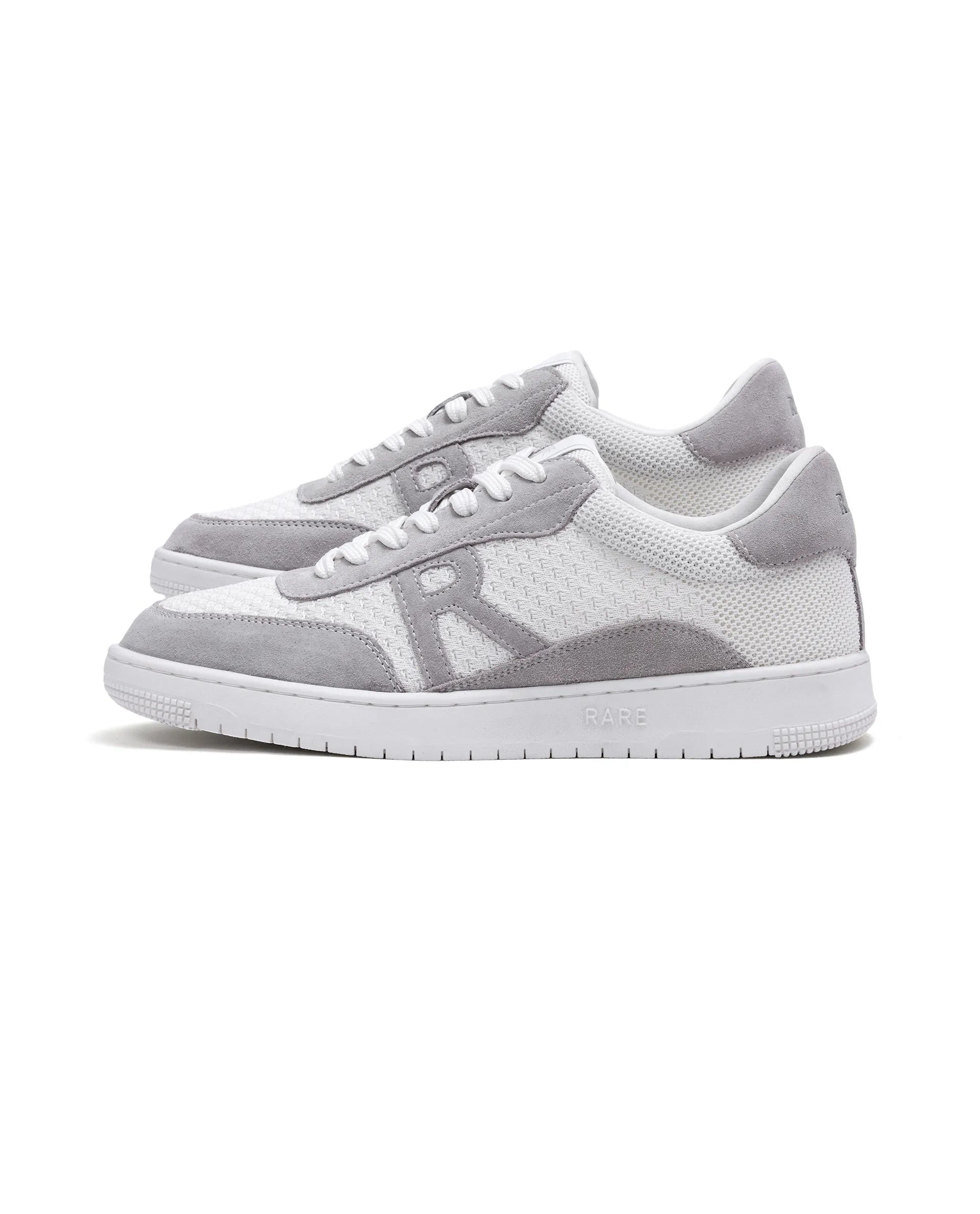 Rare Rabbit Men's Flint White Leather Lace-Up Closure Sneaker