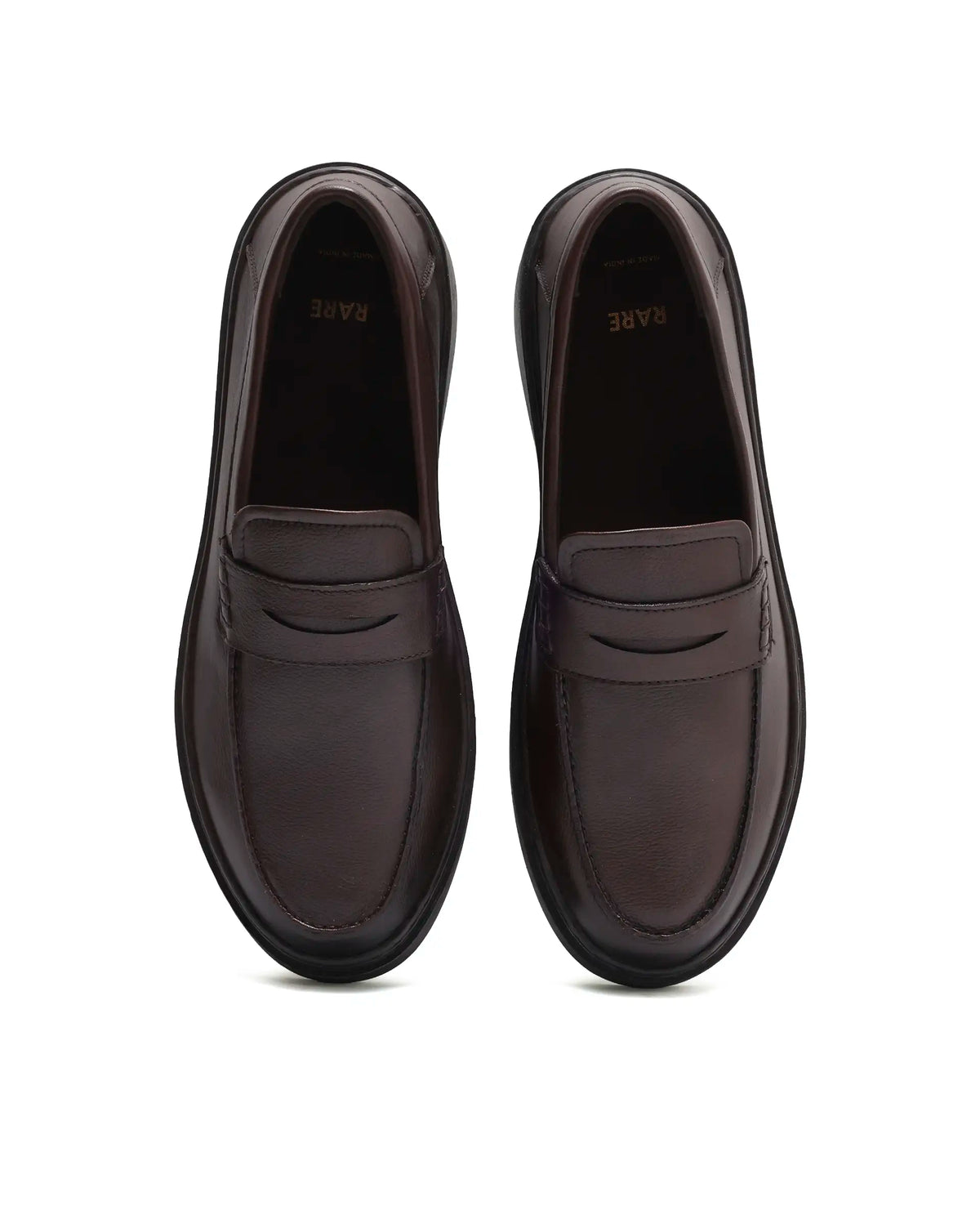 Rarez Men's Fordo Dark Brown Leather Regular Mocassin