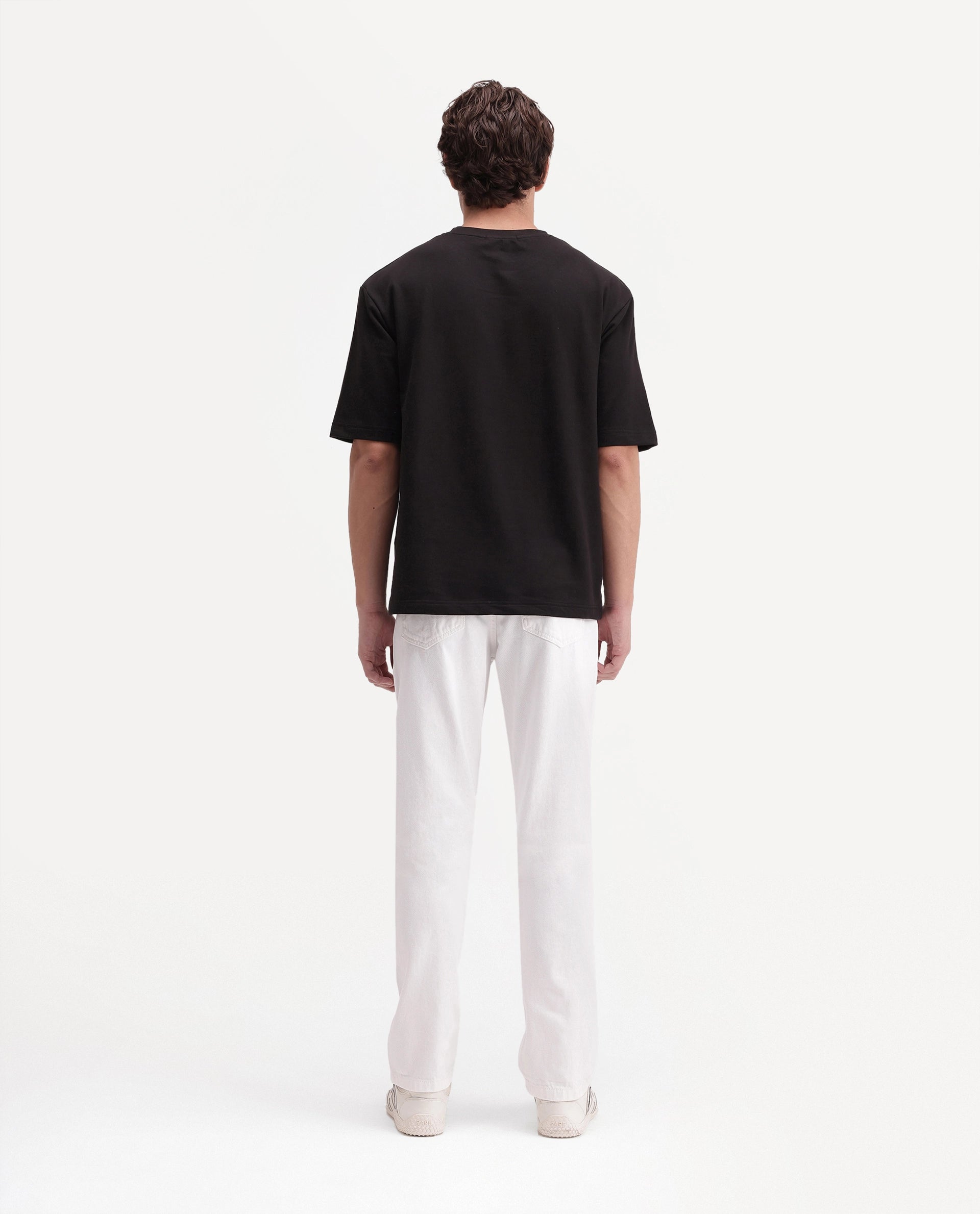 Rare Rabbit Men's Frost-26 Primary White Cotton Morris Regular Plain Jeans