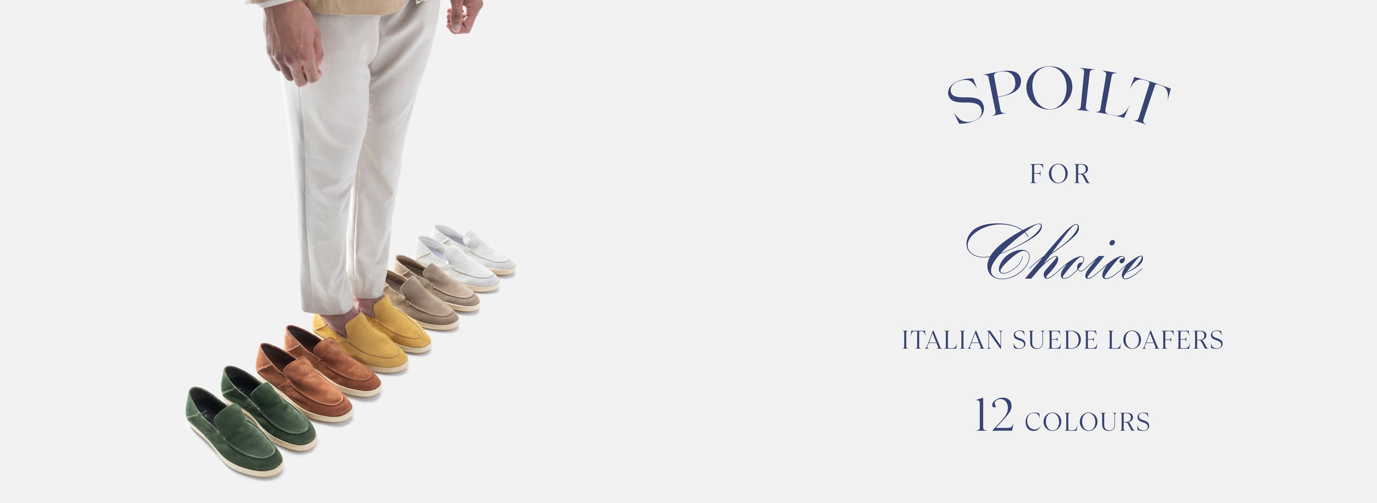 VELOUR SUEDE LEATHER SLIP-ON LOAFERS