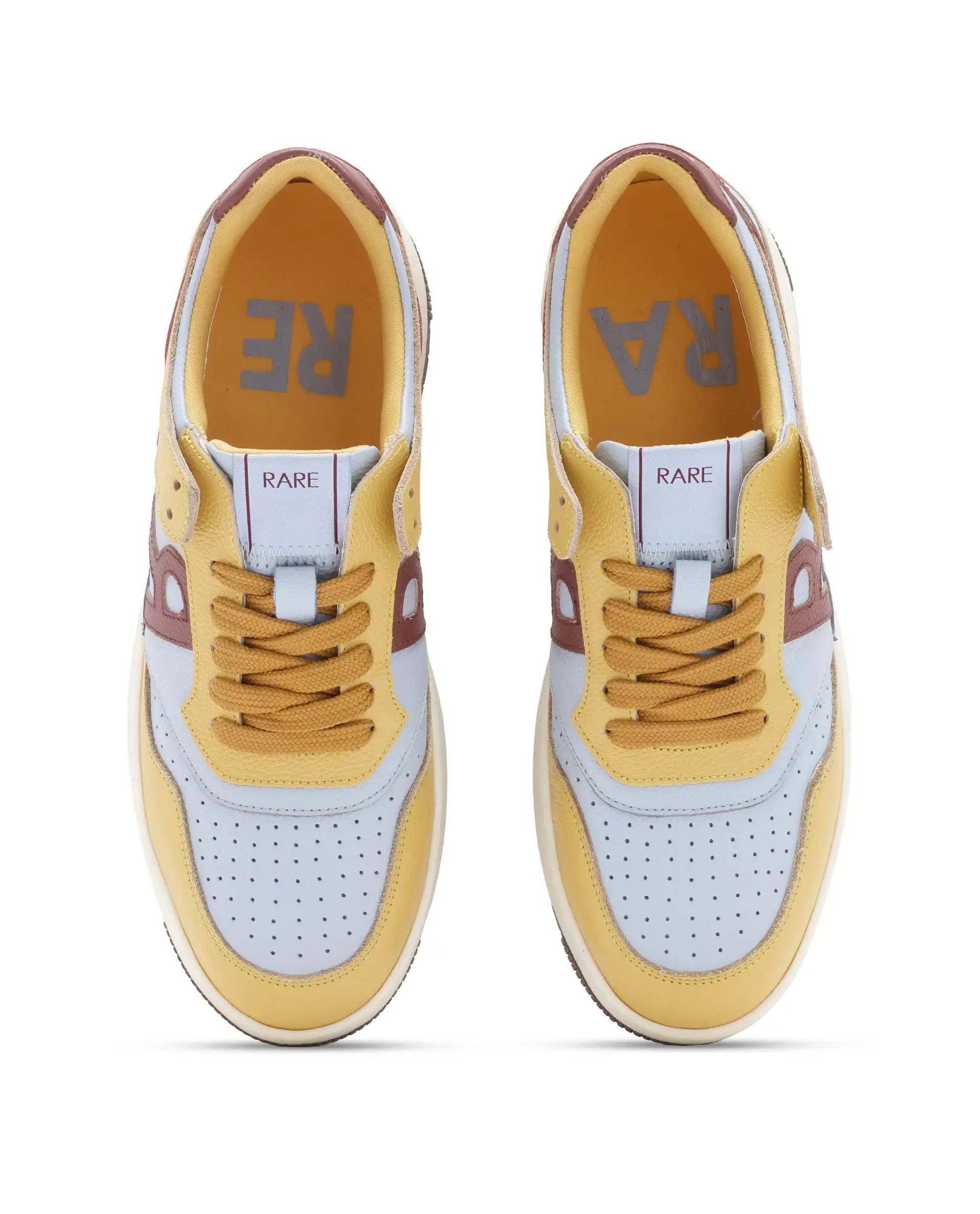 Rare Rabbit Men's Gabbs Blue Plain Shoes