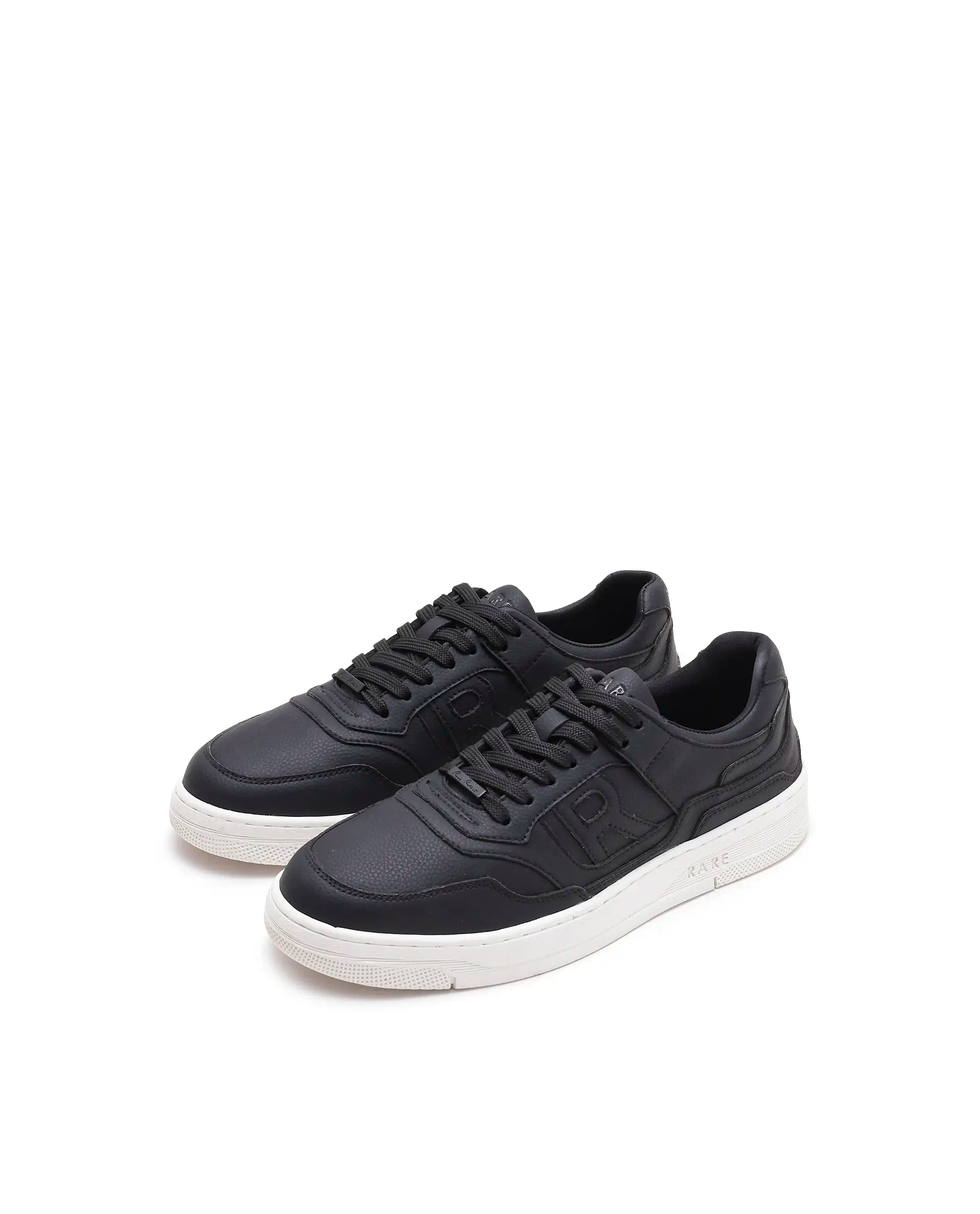 Rarez Men's Gabrix Black Regular Micro Fiber Sneaker