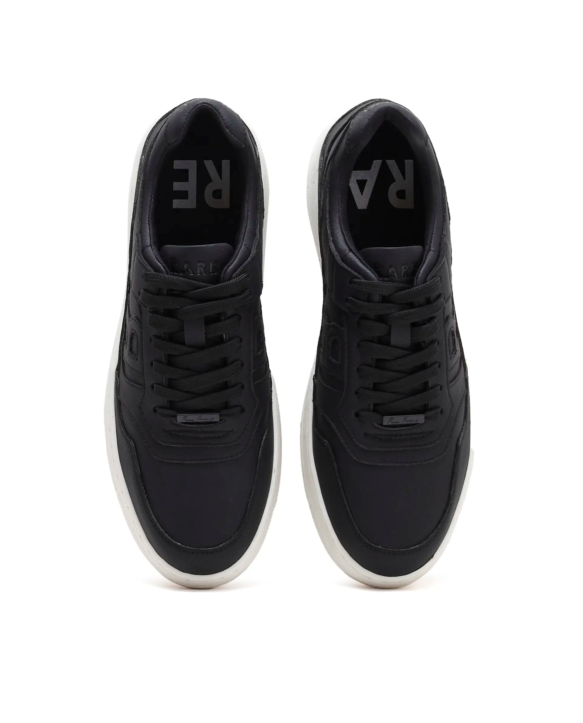 Rarez Men's Gabrix Black Regular Micro Fiber Sneaker